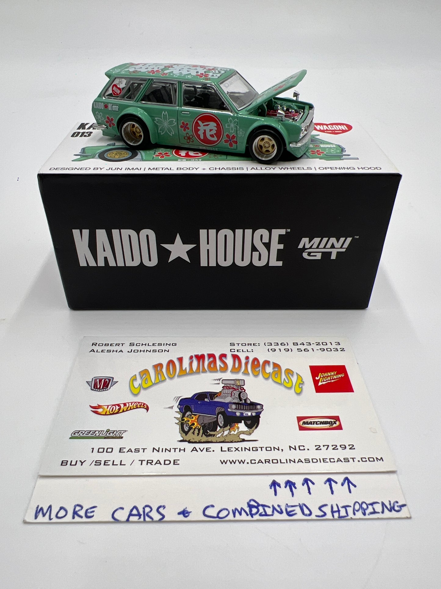 Mini GT Kaido House #013 Datsun 510 Wagon Green