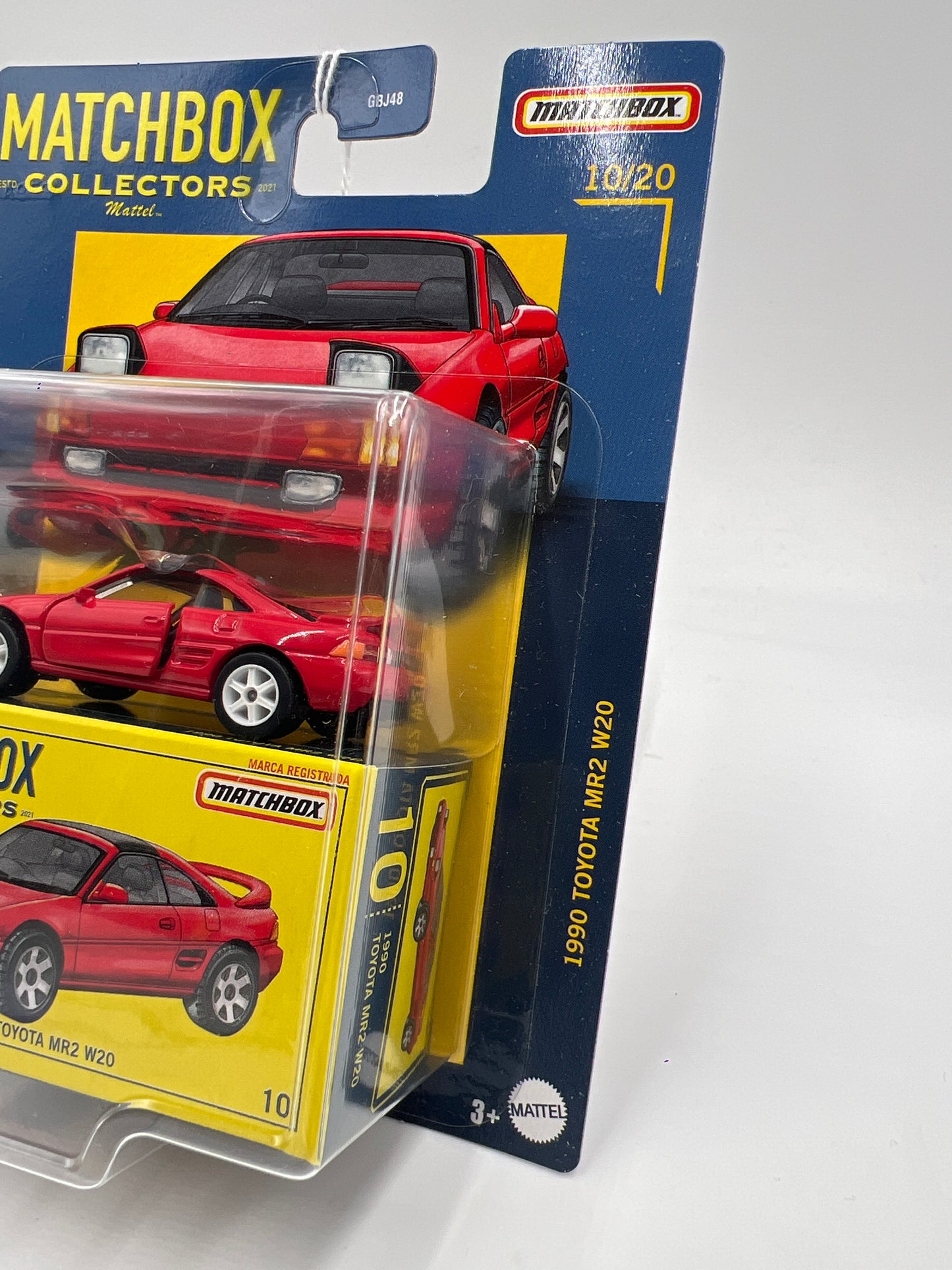 Matchbox Collectors #10 1990 Toyota MR2 W20 Red LHD/LD