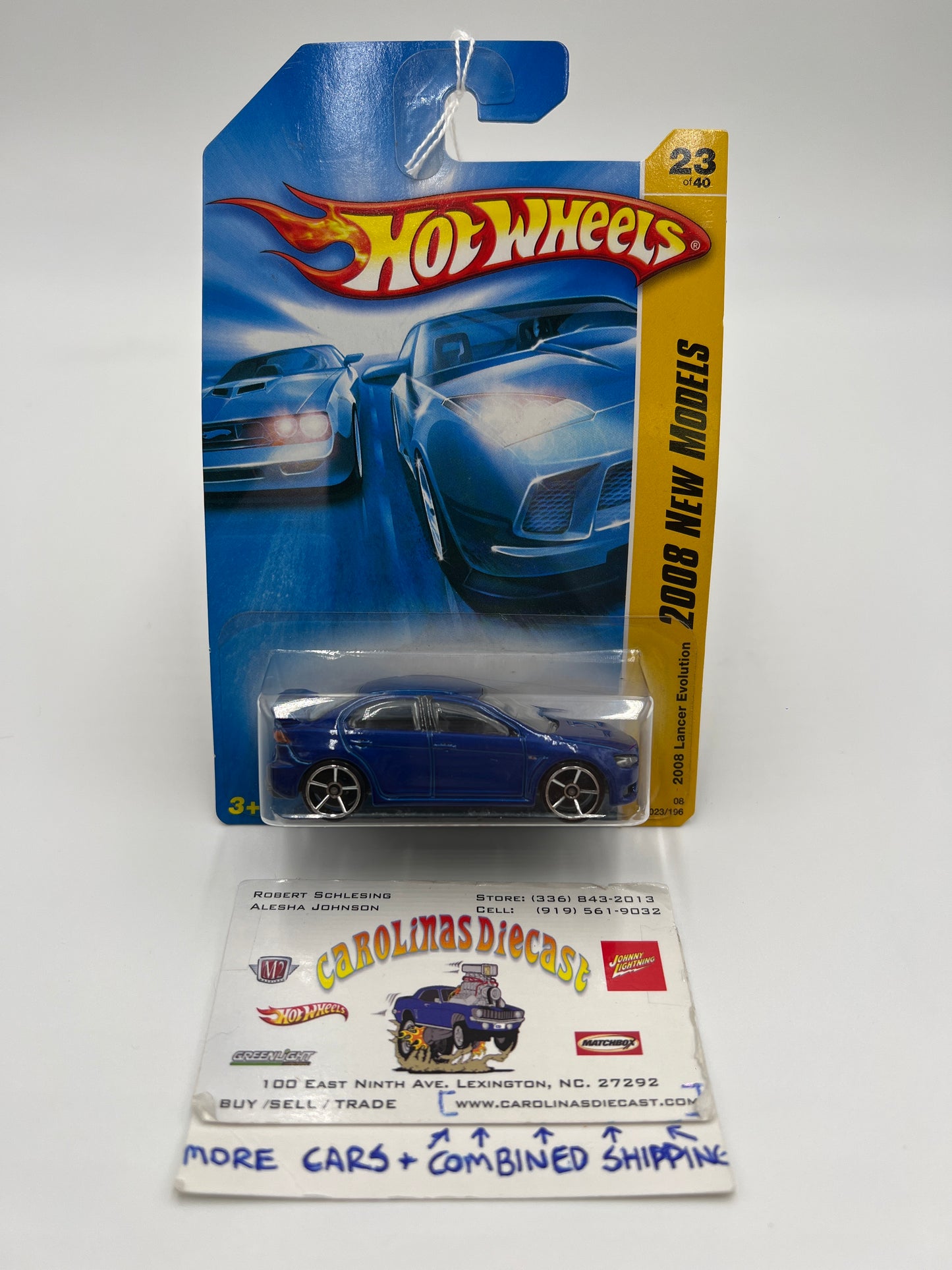 2008 Hot Wheels New Models #23 2008 Lancer Evolution Blue