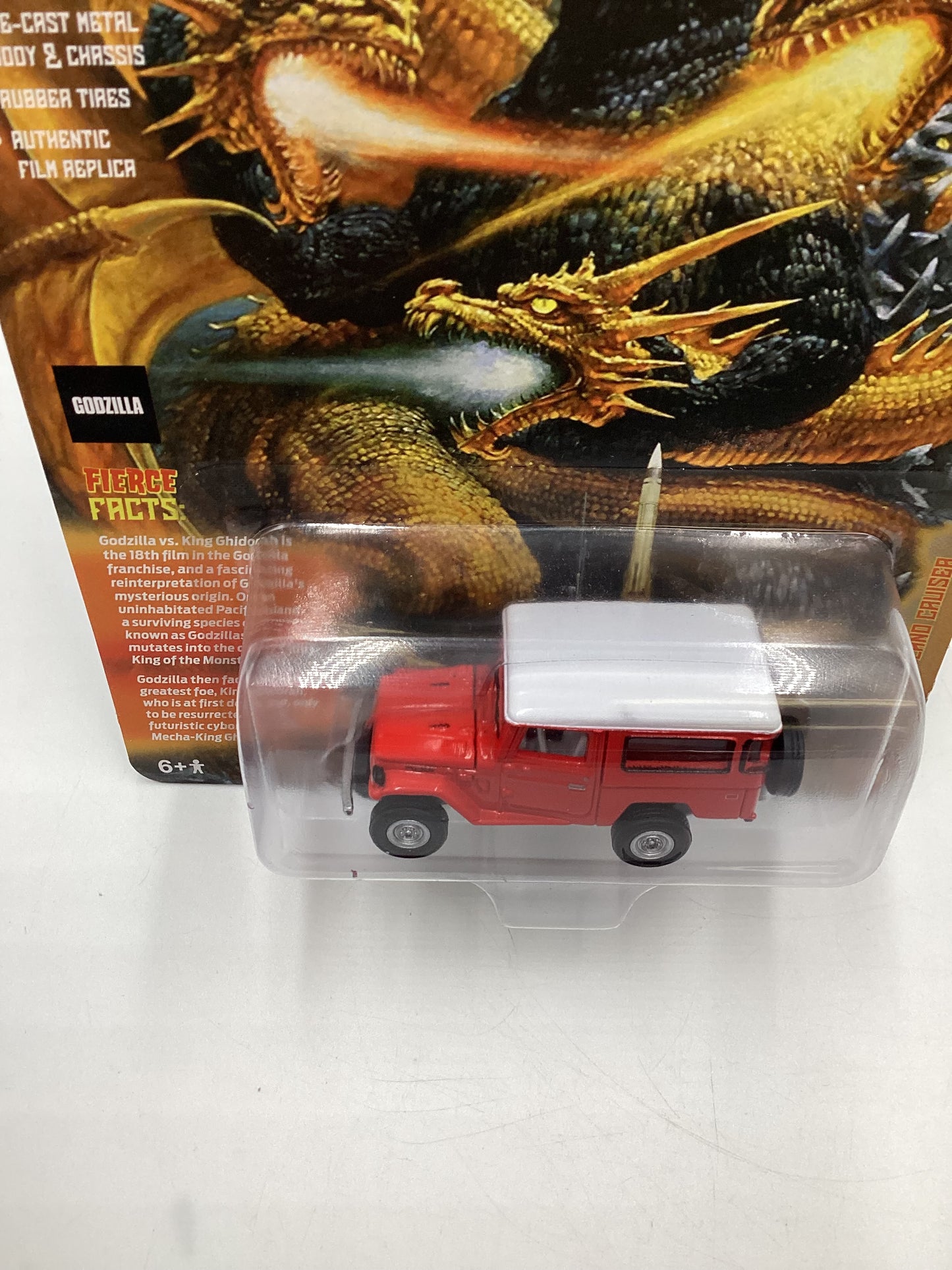 Johnny Lightning Pop Culture Godzilla Release 2 #3 1080 Toyota Land Cruiser Red