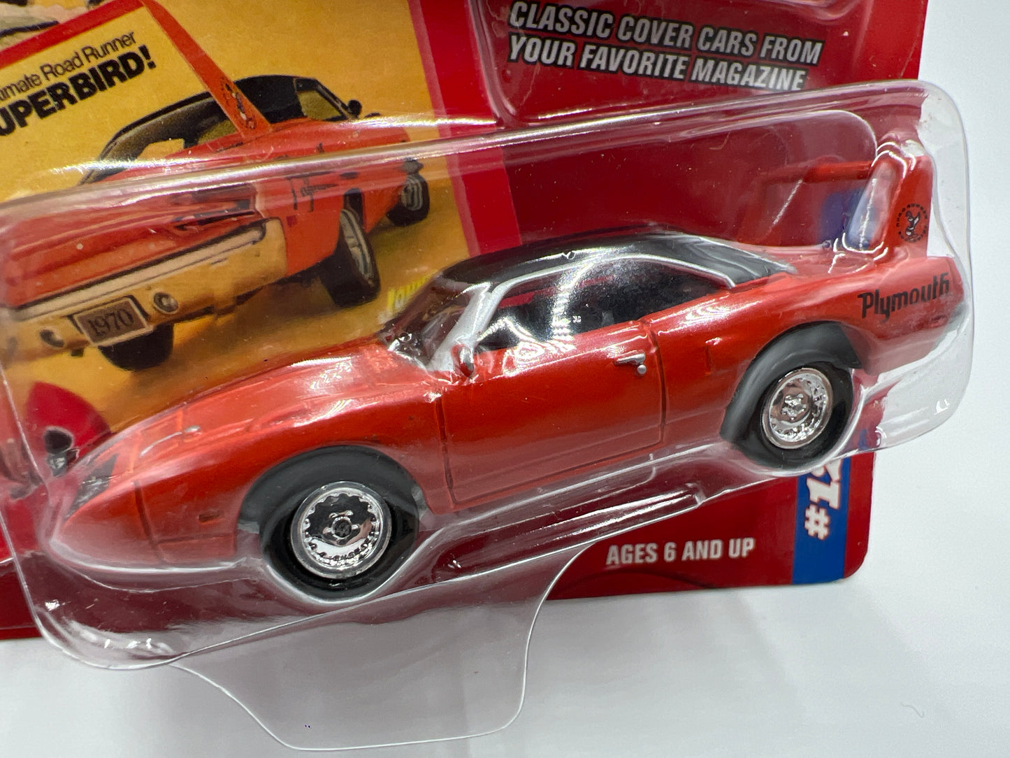Johnny Lightning Motor Trend #12 1970 Plymouth Superbird Orange 222D
