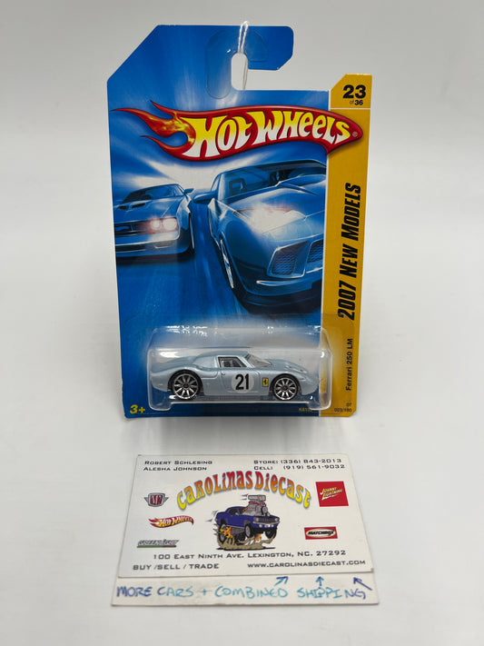 2007 Hot Wheels New Models #23 Ferrari 250 LM Blue/Silver SR