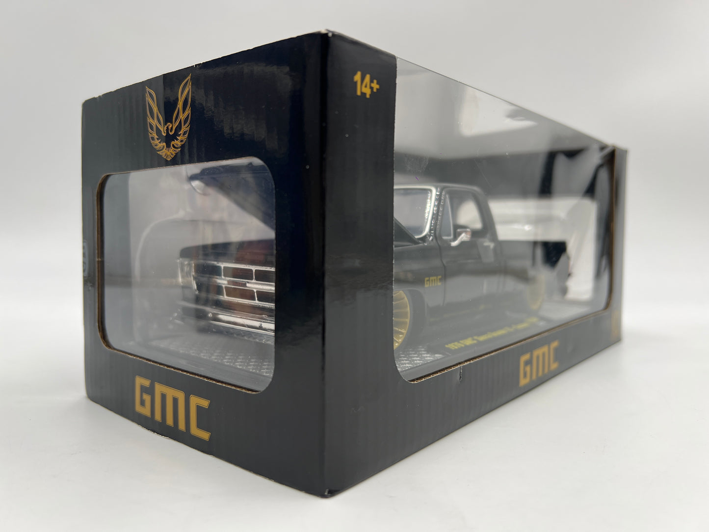 M2 Machines 1/24 Scale R108 1976 GMC Sierra Grande 15 Custom Black
