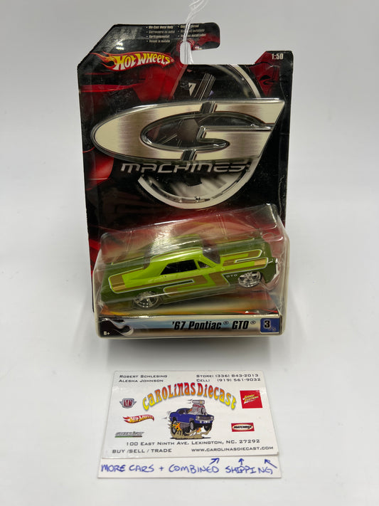 Hot Wheels 1:50 Scale G Machines #3 67 Pontiac GTO Green SR
