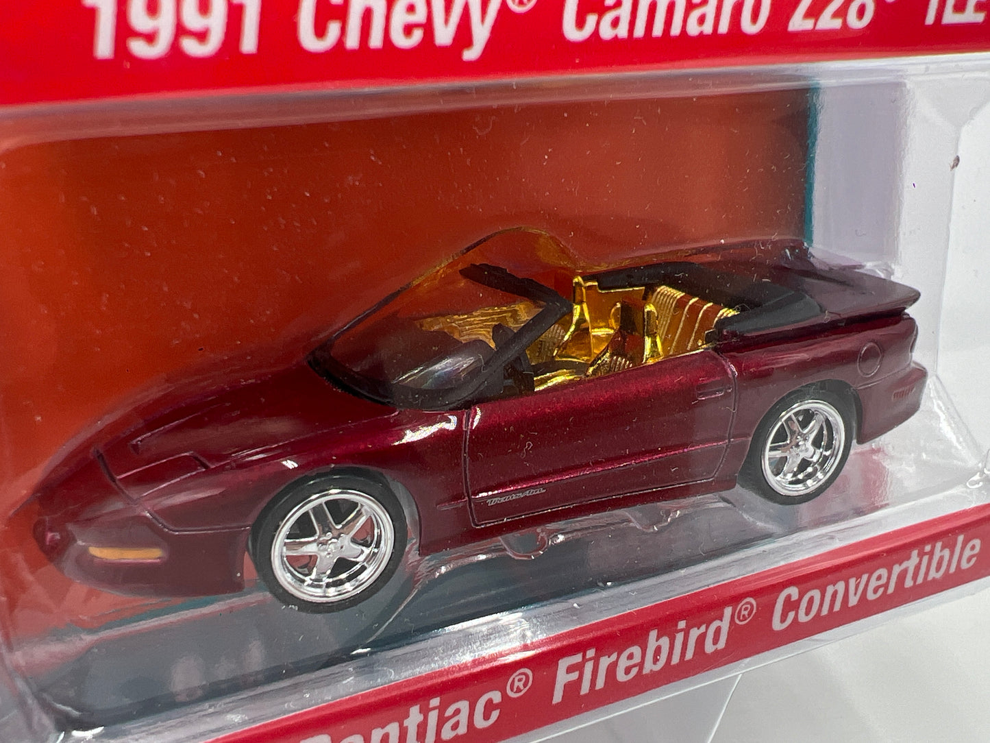 Auto World 2 Pack Target Exclusive Ultra Red CHASE F-Bodies 1991 Camaro Z28 1LE & 1996 Firebird Convertible