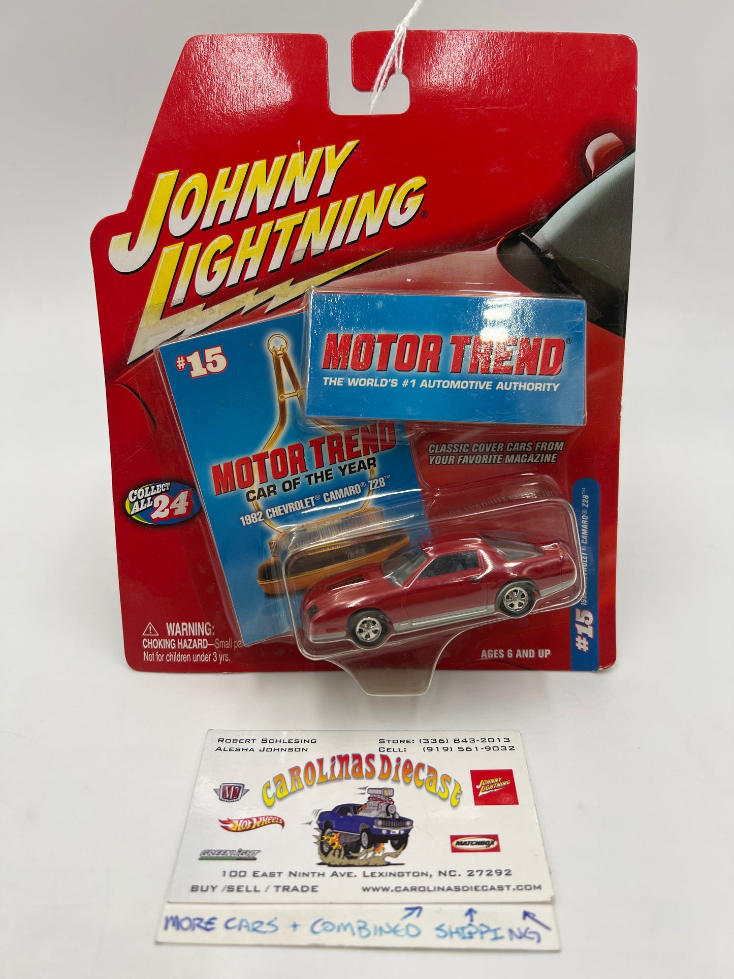 Johnny Lightning Motor Trend #15 1982 Chevrolet Camaro Z28 Red 228A