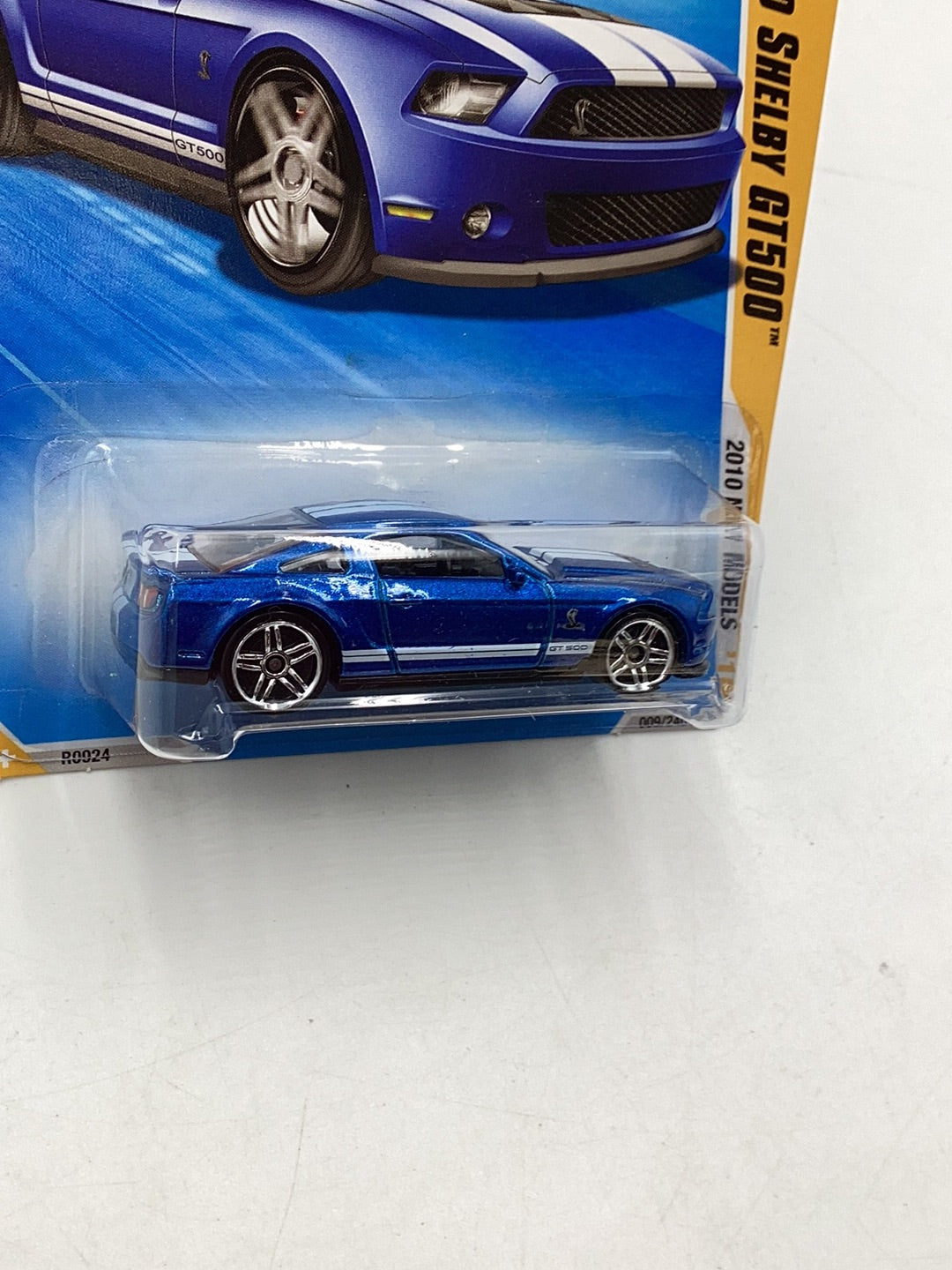 2010 Hot wheels #9 10 Ford Shelby GT500 Blue 22E