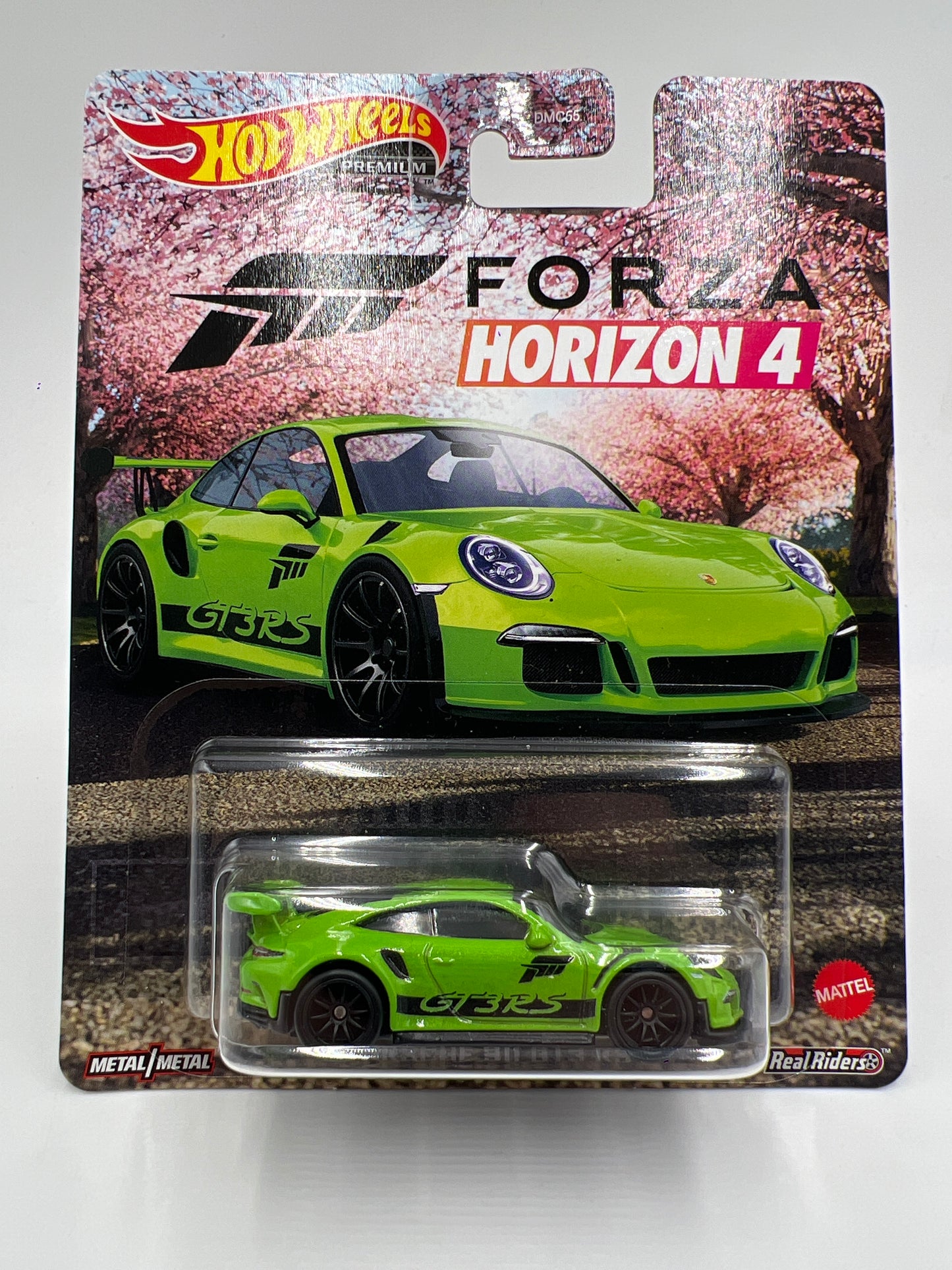 Hot Wheels Premium Forza Horizon 4 Porsche 911 GT3 RS Green W/Protector