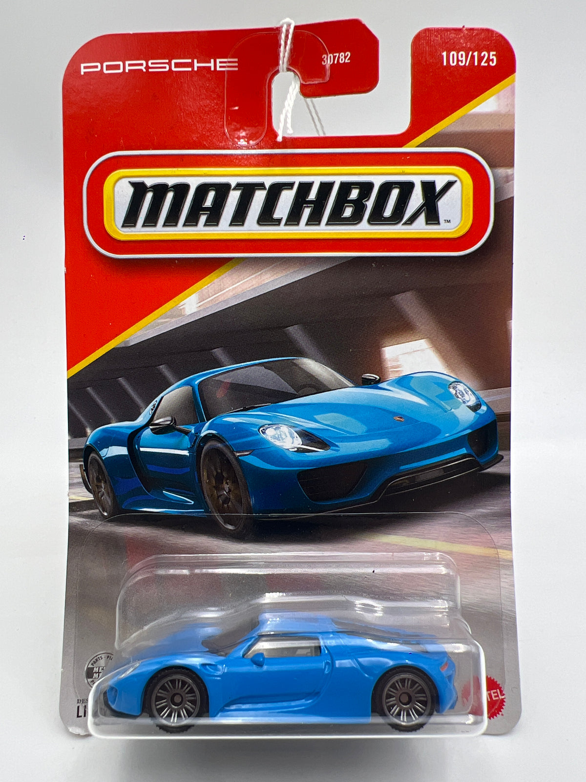 2026 Matchbox #109 Porsche 918 Spyder Light Blue