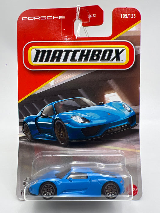 2026 Matchbox #109 Porsche 918 Spyder Light Blue