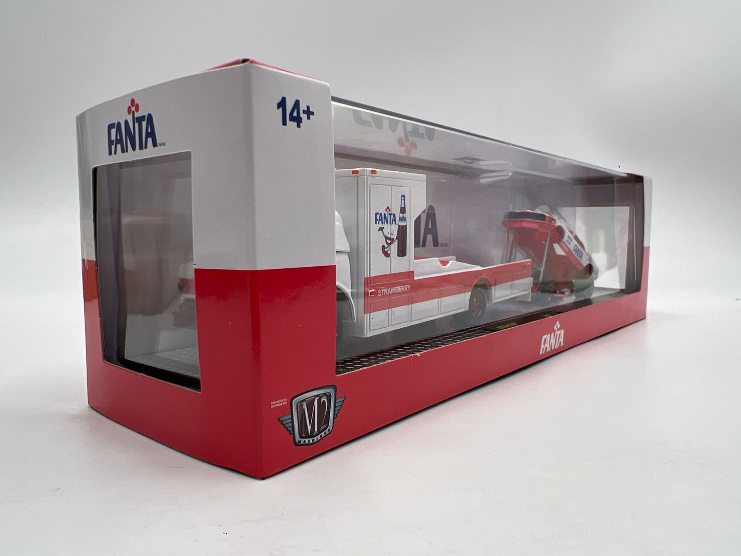 M2 Machines Auto Haulers CHASE Fanta 1970 Ford C-950 & 1969 Ford Mustang Funny Car TW30