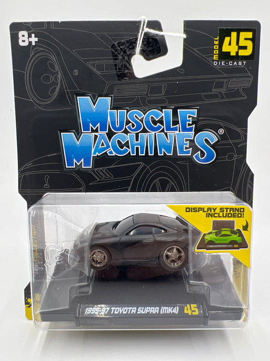 Muscle Machines Blackout Edition Series 8 #45 1995-97 Toyota Supra MK4 Matte Black SR