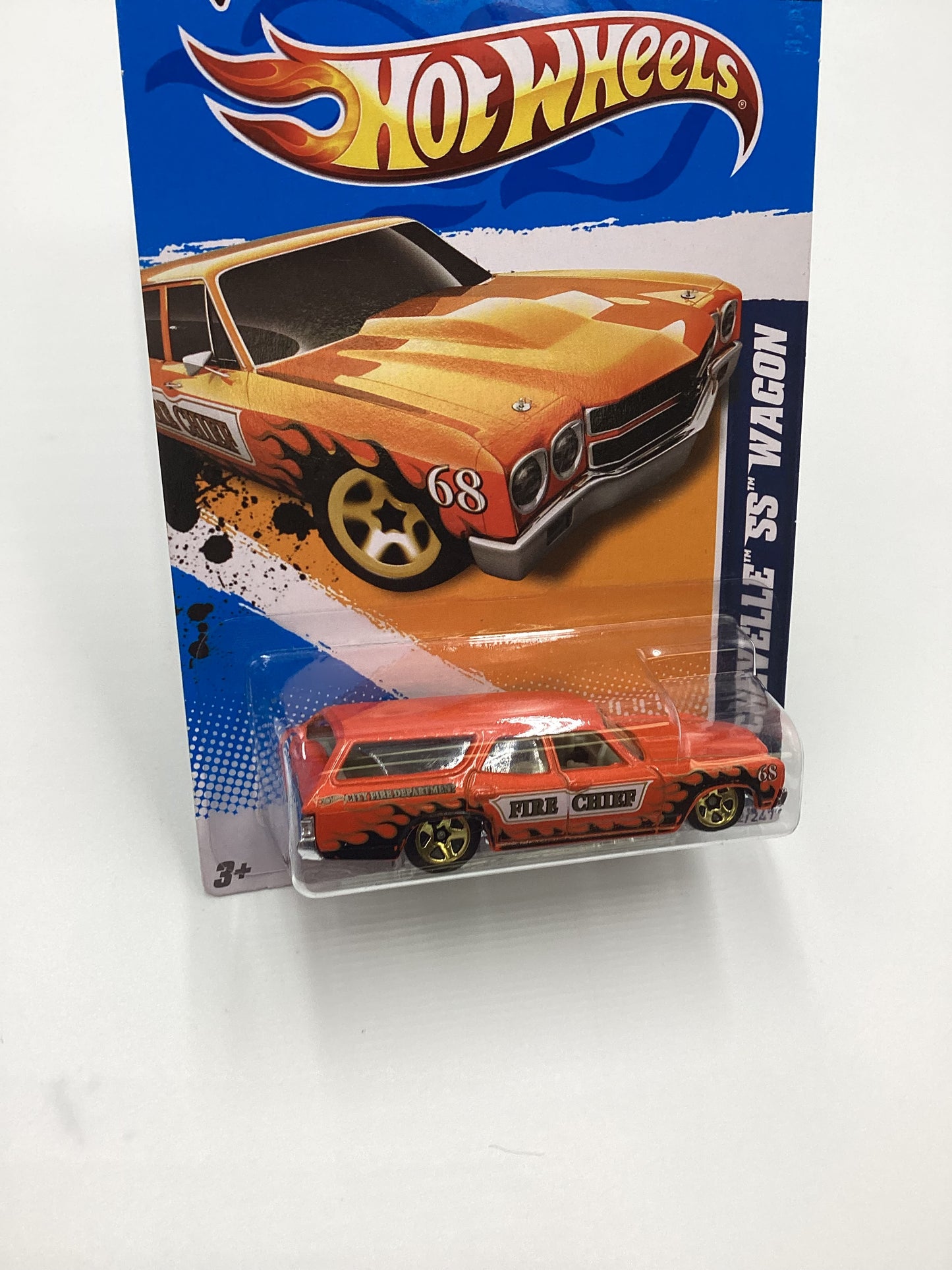 2012 Hot Wheels #132 70 Chevelle SS Wagon Orange