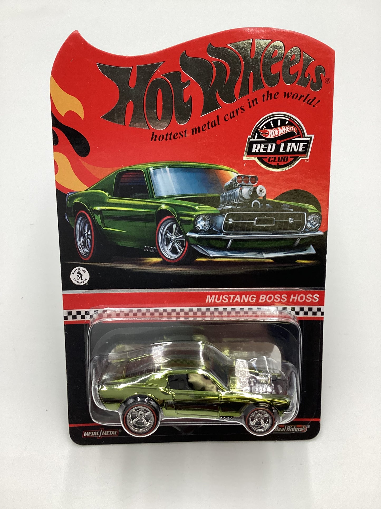 2022 Hot wheels RLC Mustang Boss Hoss Olive Green 01088/30000 with protector