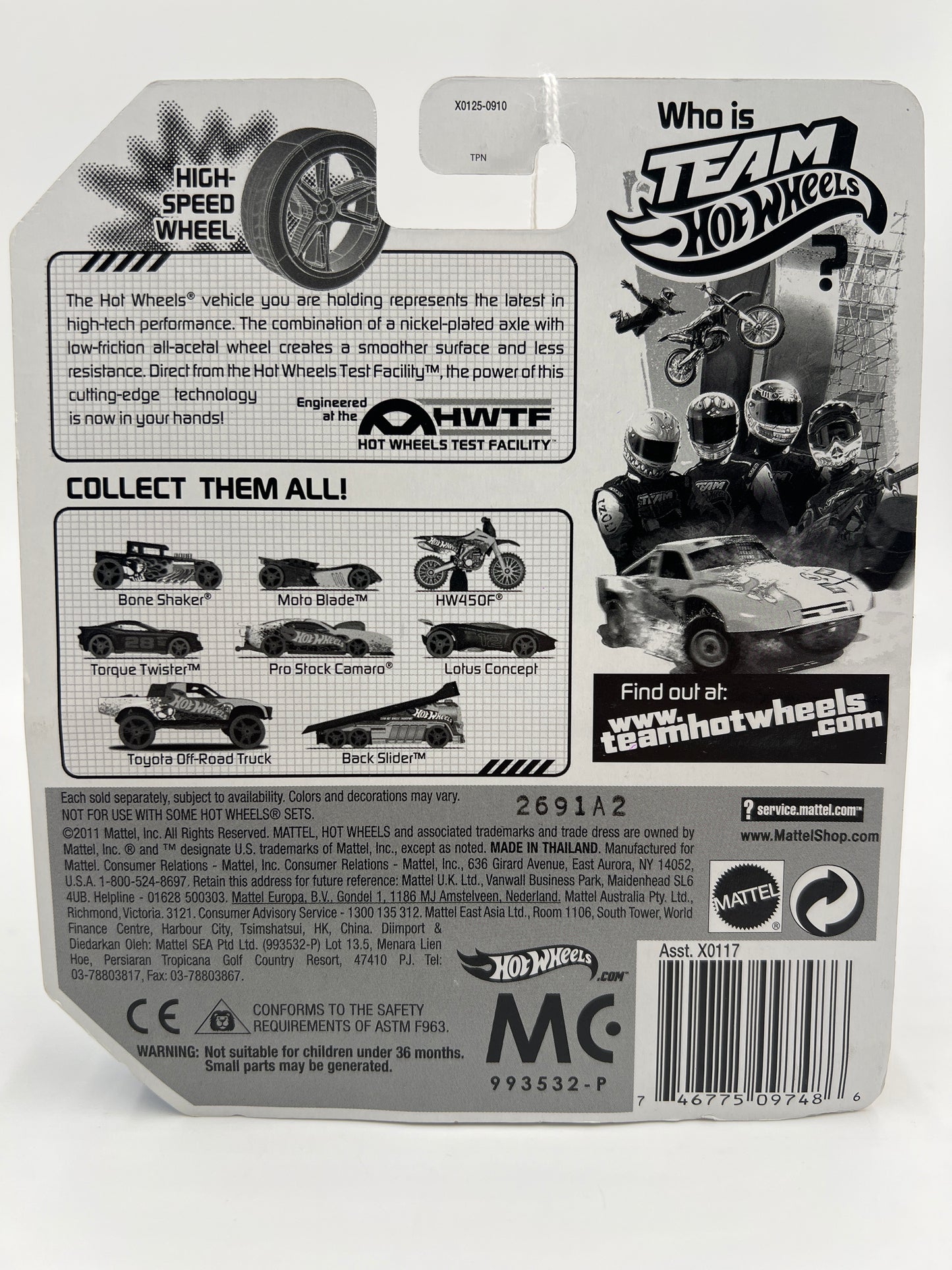 Hot Wheels Team Hot Wheels High-Speed Wheel Toyota Off-Road Truck SR