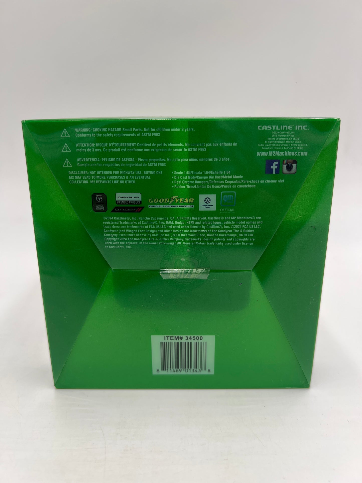 M2 Machines Oreillys Exclusive Holiday Ornaments 1979 Dodge Power Wagon Green