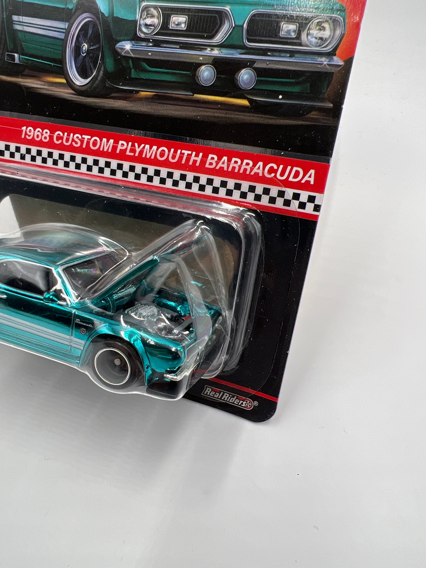 2024 Hot Wheels RLC 1968 Custom Plymouth Barracuda Blue W/Protector