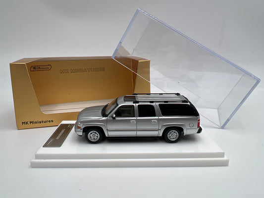MK Miniatures 1/64 Scale 2003 Chevrolet Suburban Silver Loose Rear Seat
