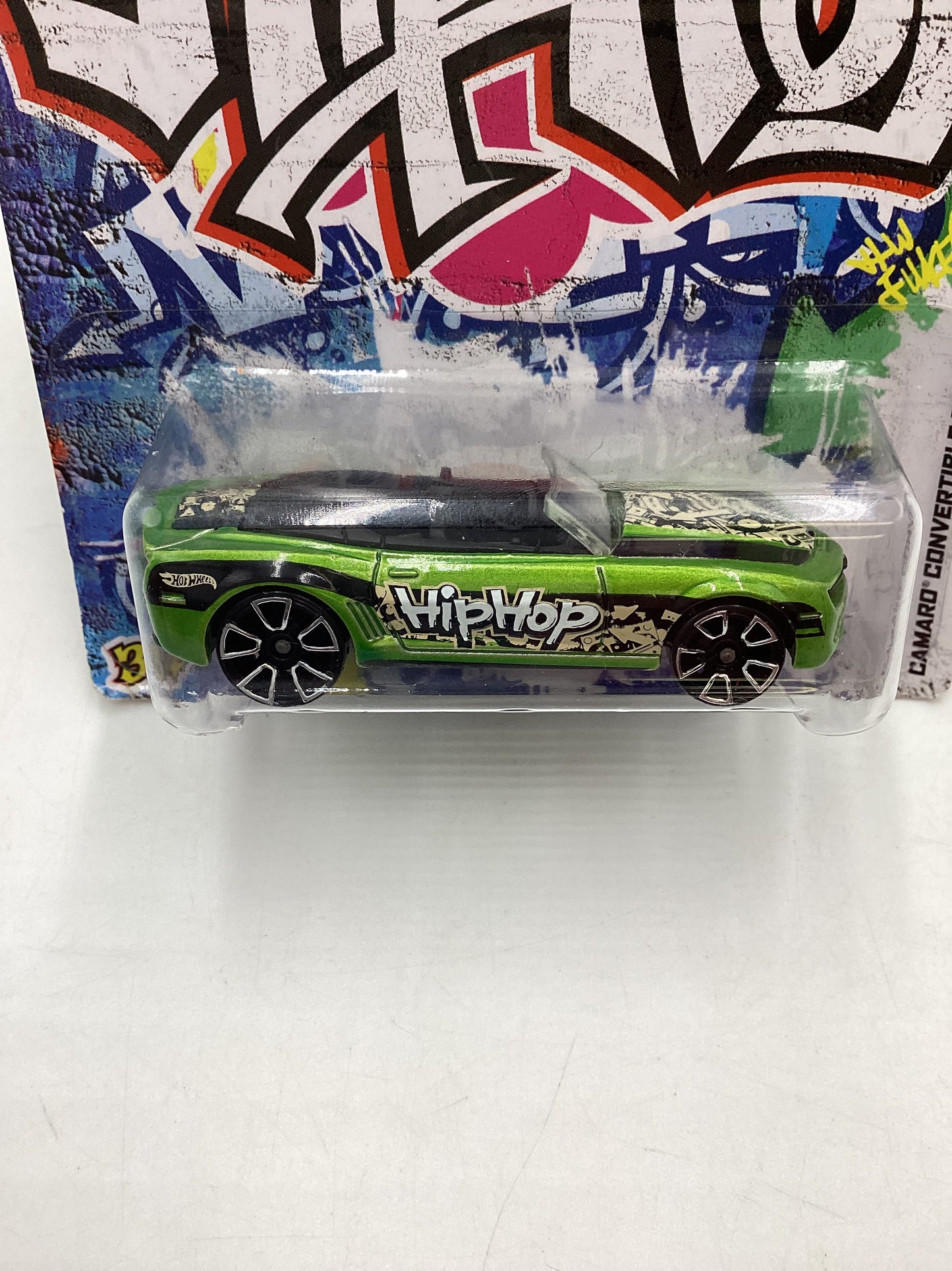 2013 Hot wheels Hip Hop #32 Camaro Convertible concept green 159B