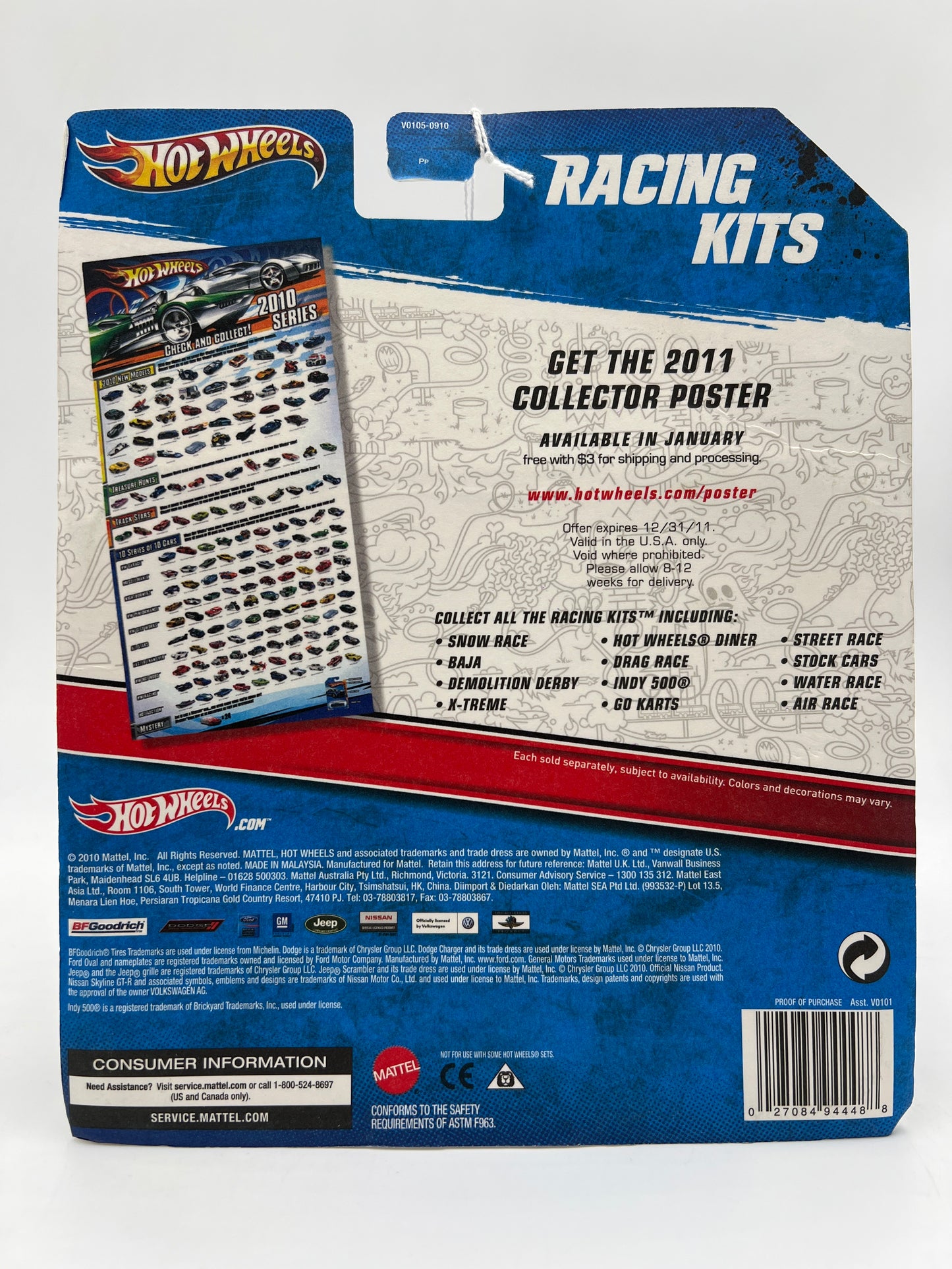 2011 Hot Wheels Racing Kits #4 Baja Off Track / Baja Bug SR