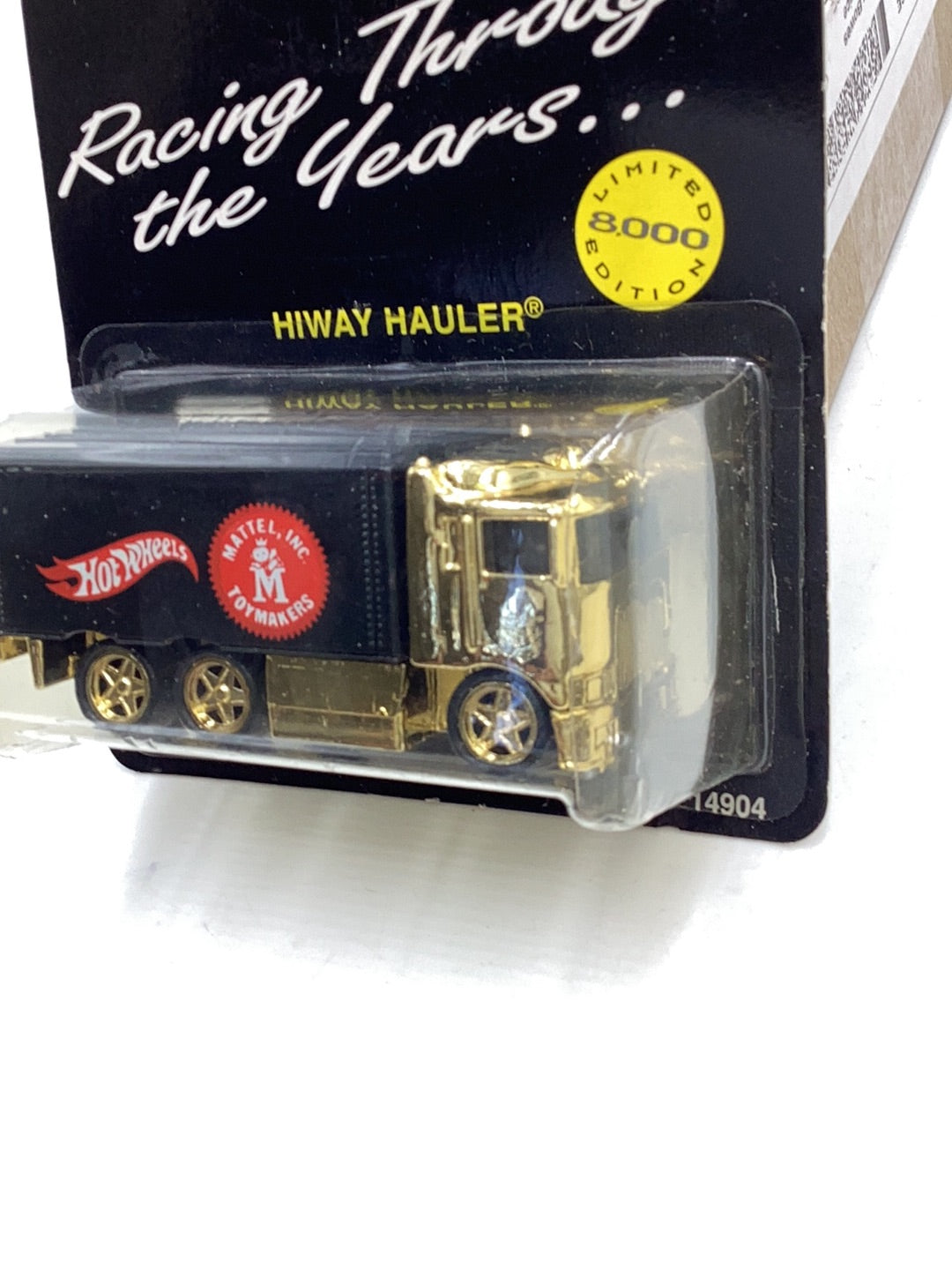 Hot Wheels 1995 Racing Through The Years Hiway Hauler 1 of 8000 #14904 with protector