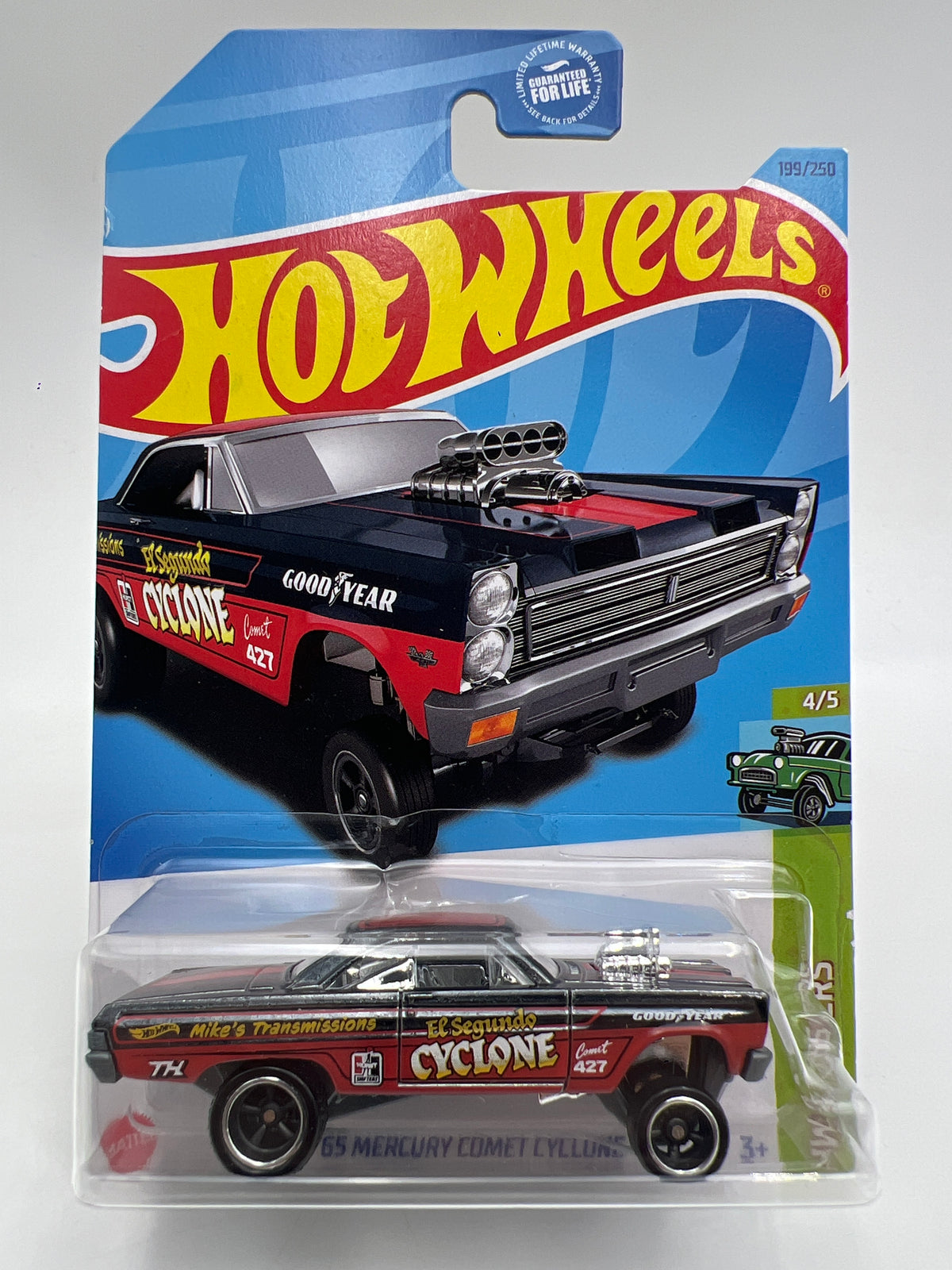 2023 Hot Wheels Super Treasure Hunt #199 65 Mercury Comet Cyclone W/Protector