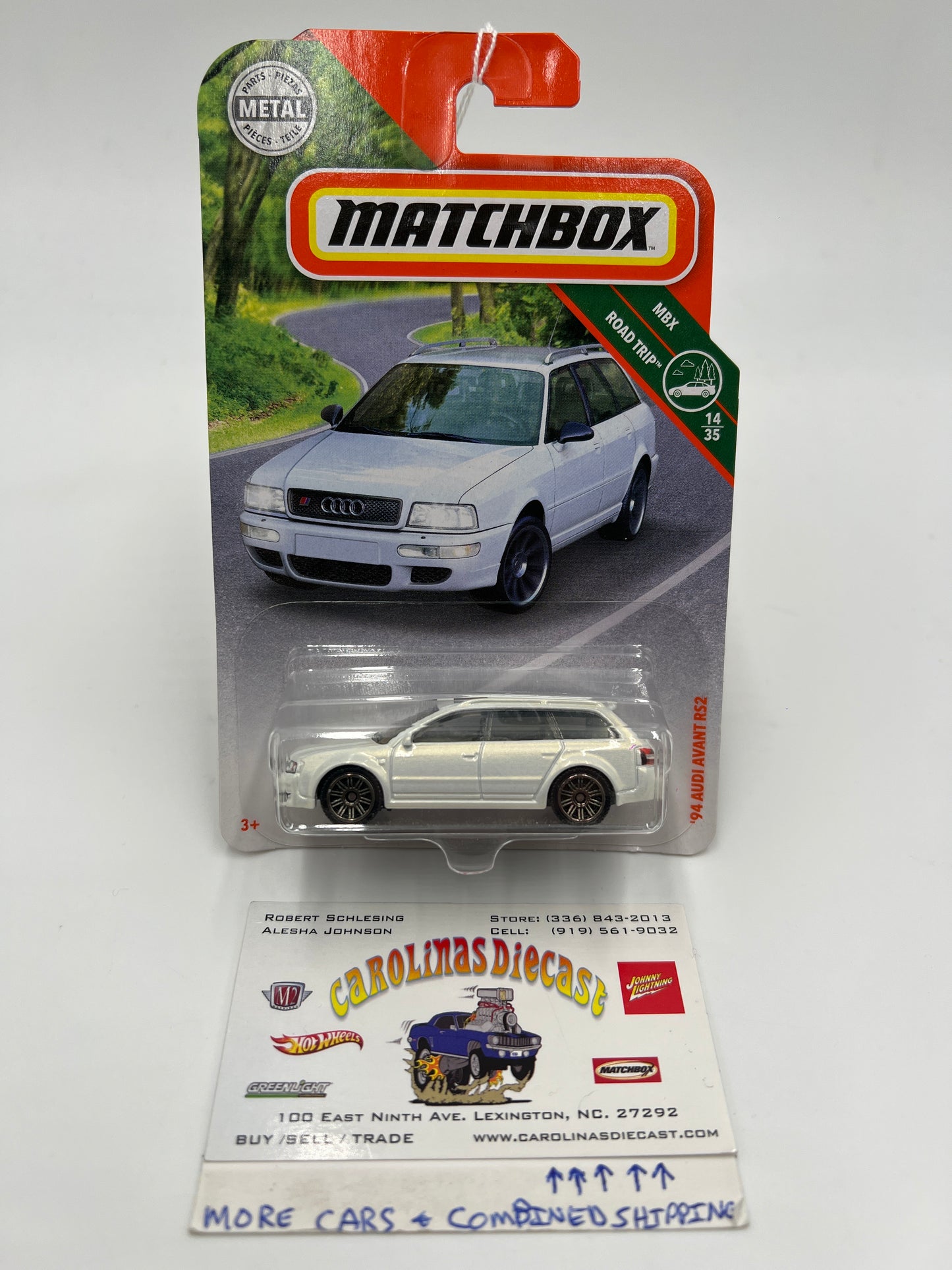 Matchbox Road Trip #20 94 Audi Avant RS2 White 214F