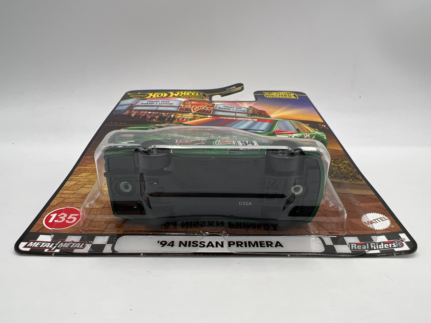 Hot Wheels Premium Boulevard #135 94 Nissan Primera Green Castrol 263C