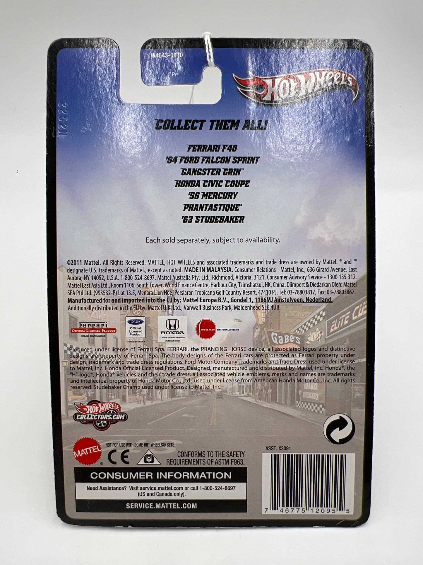 Hot Wheels Boulevard Underdogs 64 Ford Falcon Sprint Blue 244B