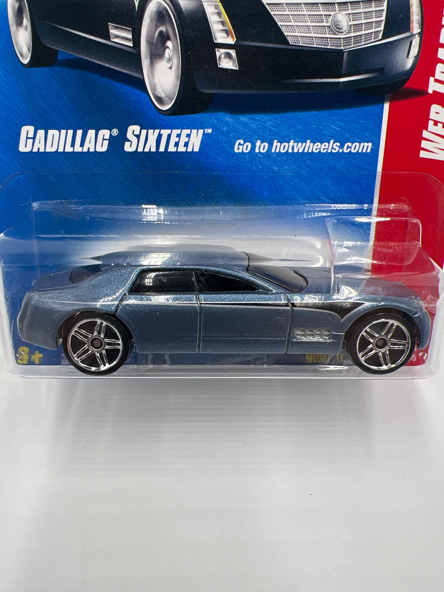 2008 Hot Wheels Web Trading Cars #85 Cadillac Sixteen Blue 56E