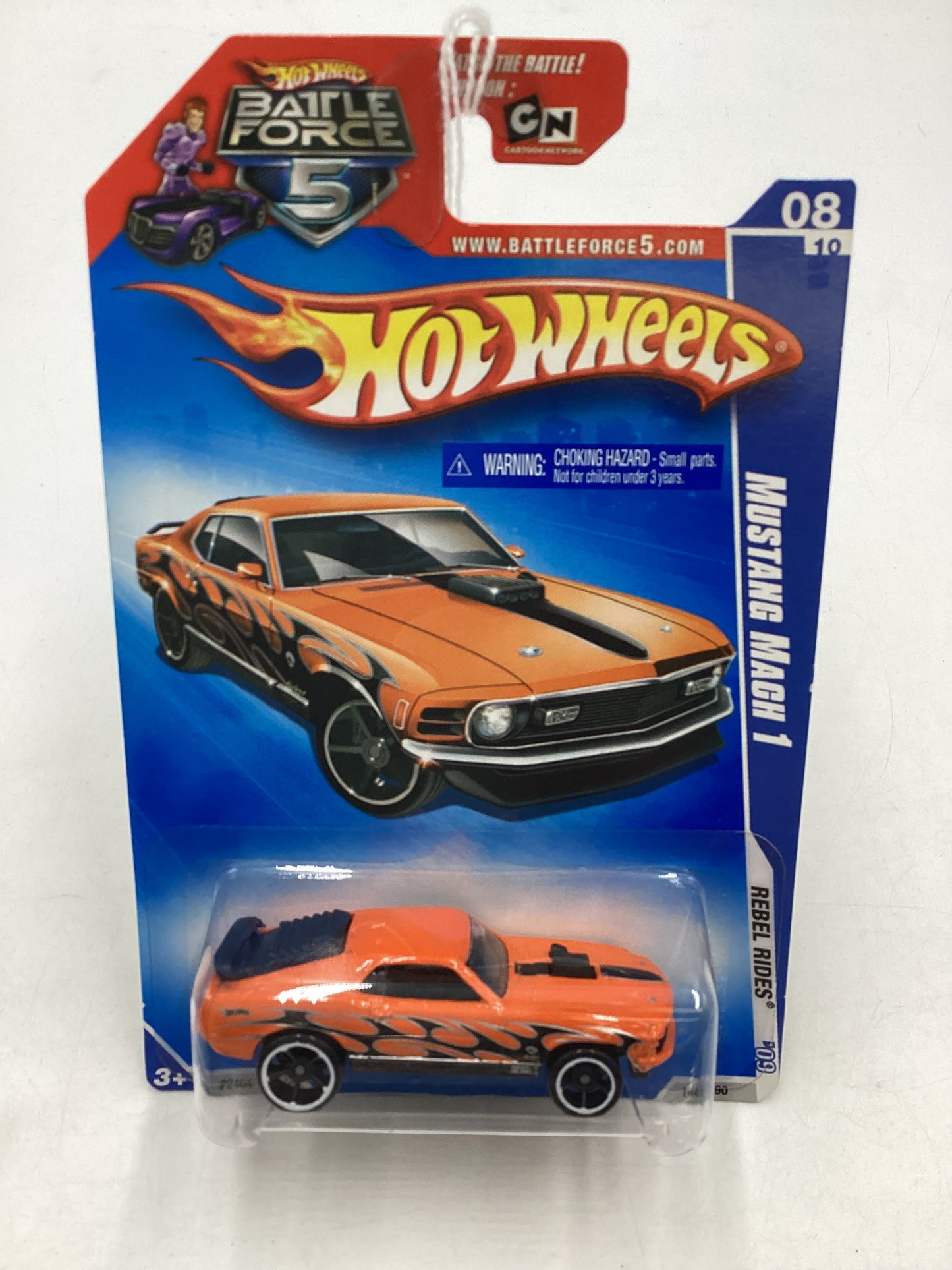 2009 Hot Wheels #144 Mustang Mach 1 Orange 23D