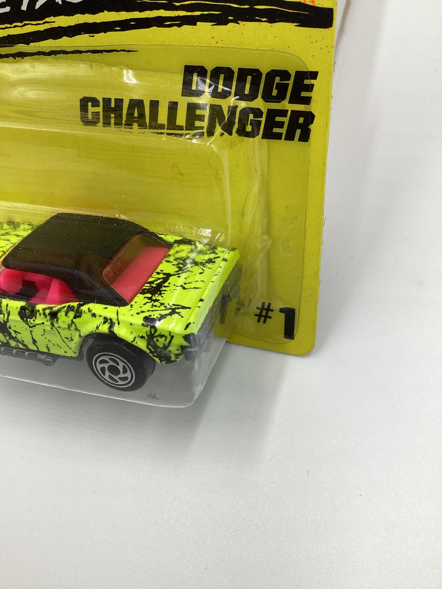 Matchbox Super Fast Get In The Fast Lane #1 Dodge Challenger Neon Yellow 207D