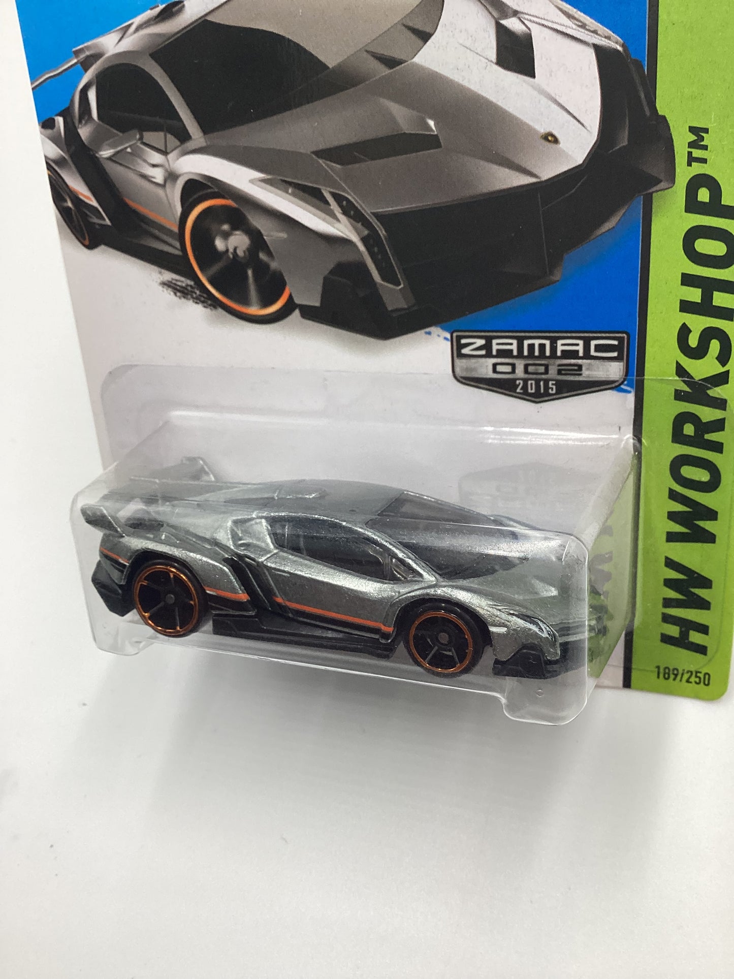 2015 Hot Wheels Zamac 002 #189 Lamborghini Veneno 148D