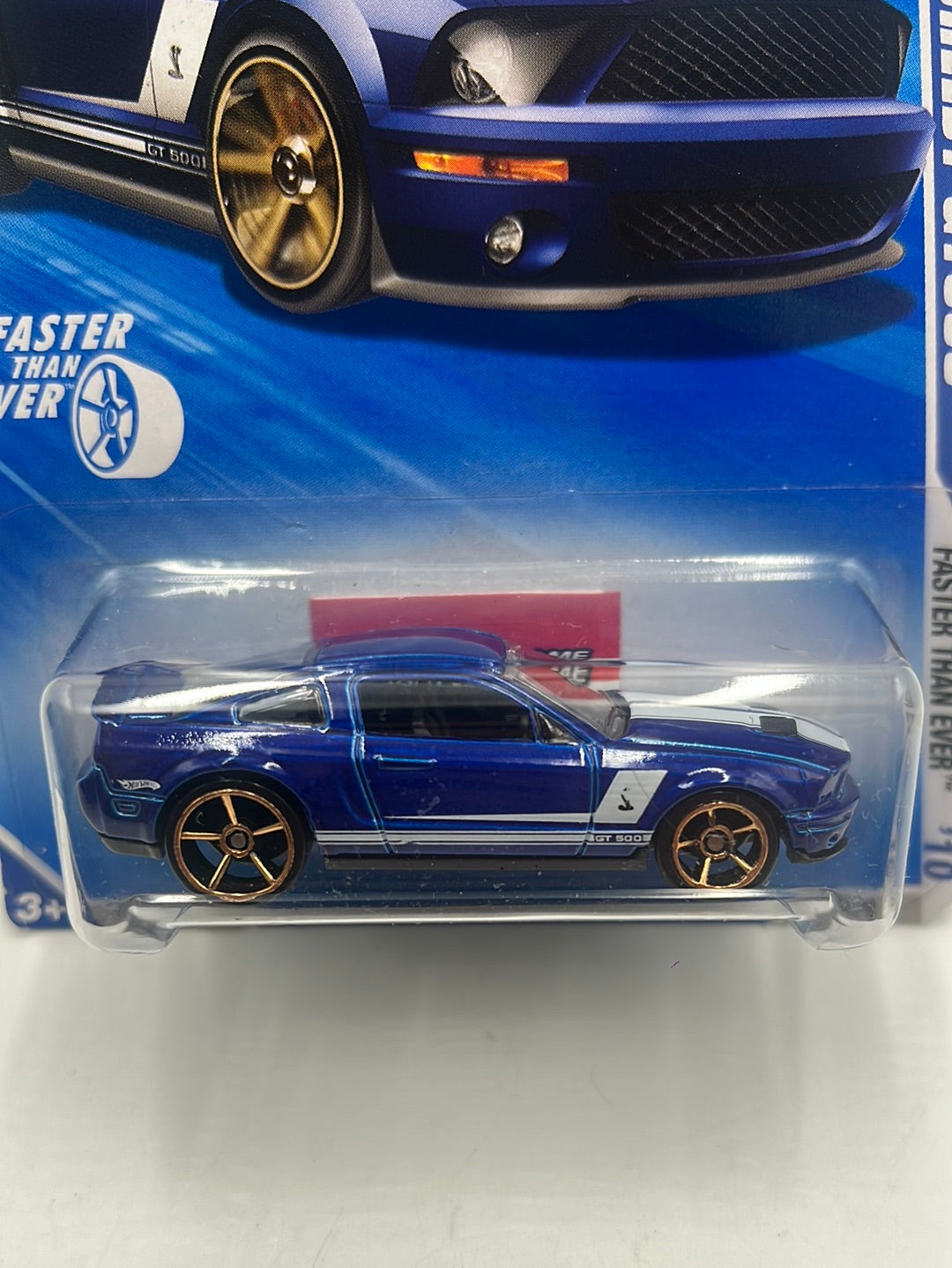 2010 Hot Wheels Faster Than Ever ‘07 Ford Shelby GT500 Blue 138/240 27G