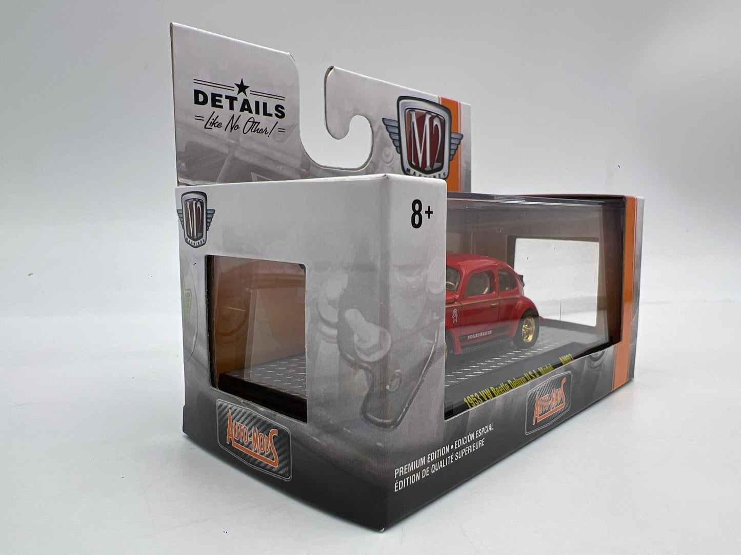 M2 Machines AM07 Auto Mods CHASE 1953 VW Beetle Deluxe USA Model Red