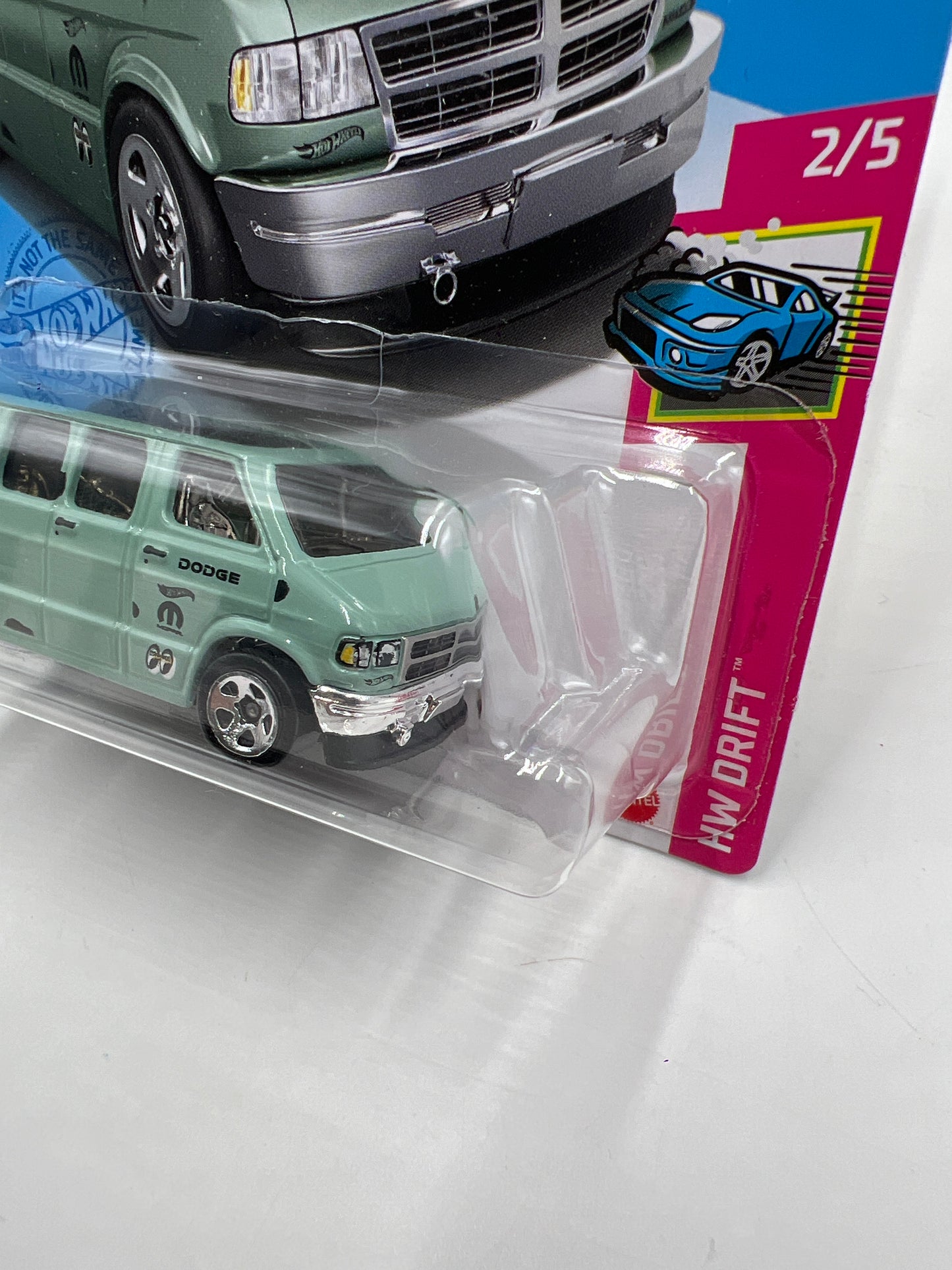 2021 Hot Wheels Drift #50 Dodge Van Green 43D