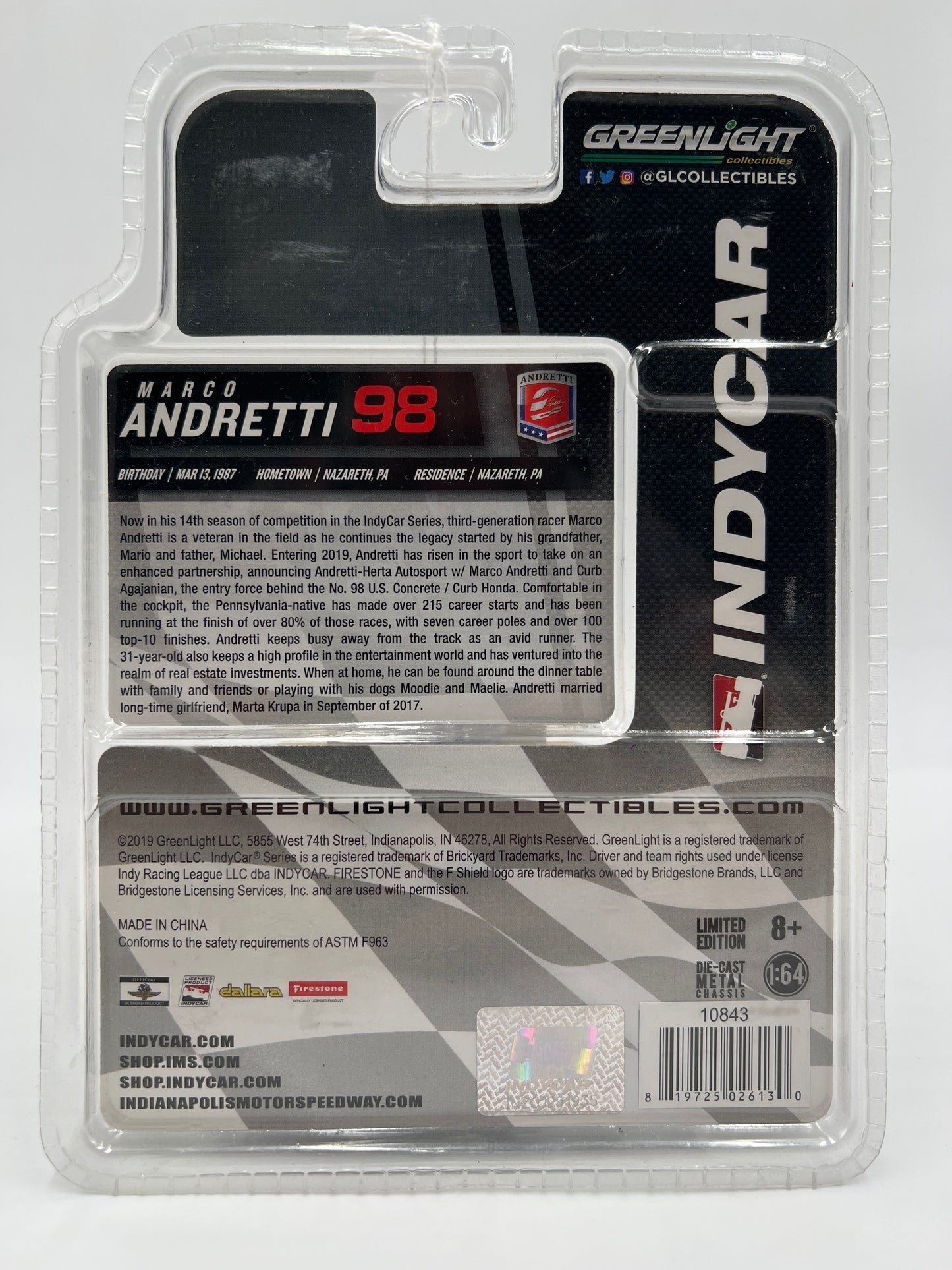 Greenlight Indycar Series #98 Marco Andretti