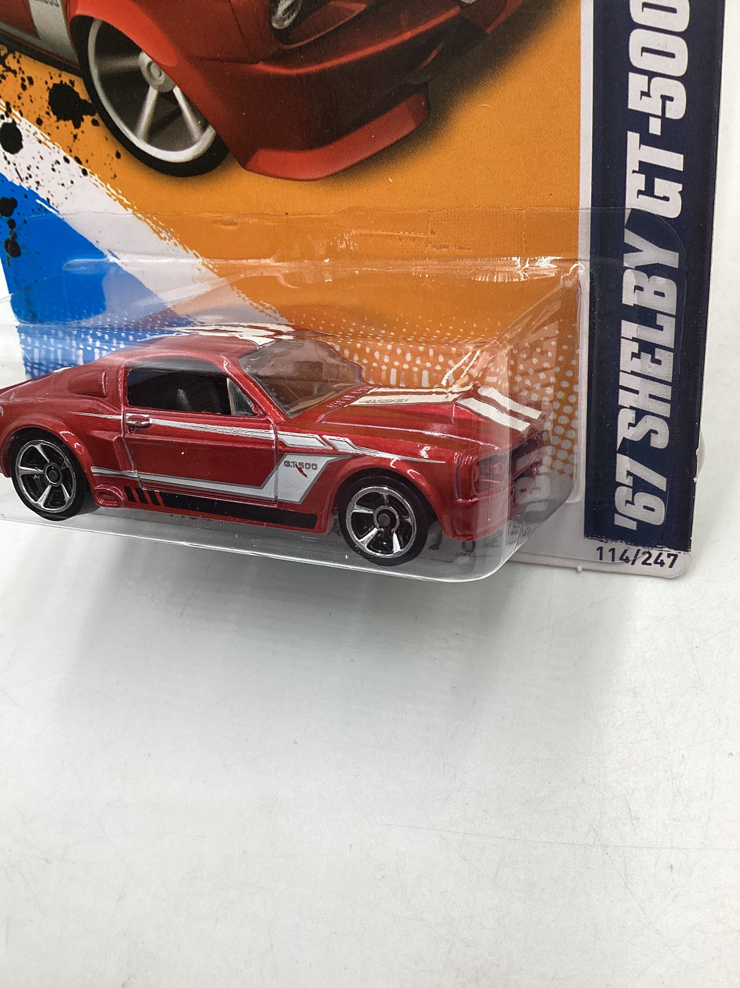 2012 Hot Wheels Muscle Mania Ford #114 67 Shelby GT-500 Red 35F