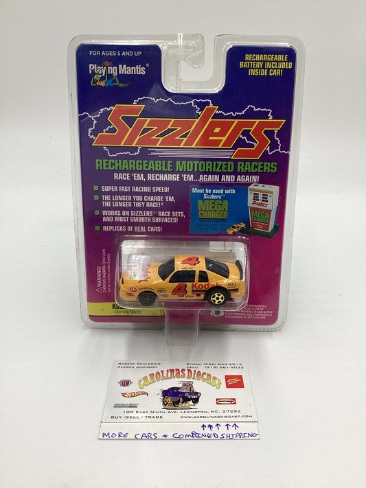 Playing Mantis Sizzlers Rechargeable Motorized Racers Kodak Film Sterling Marlin Yellow #4 (SR)