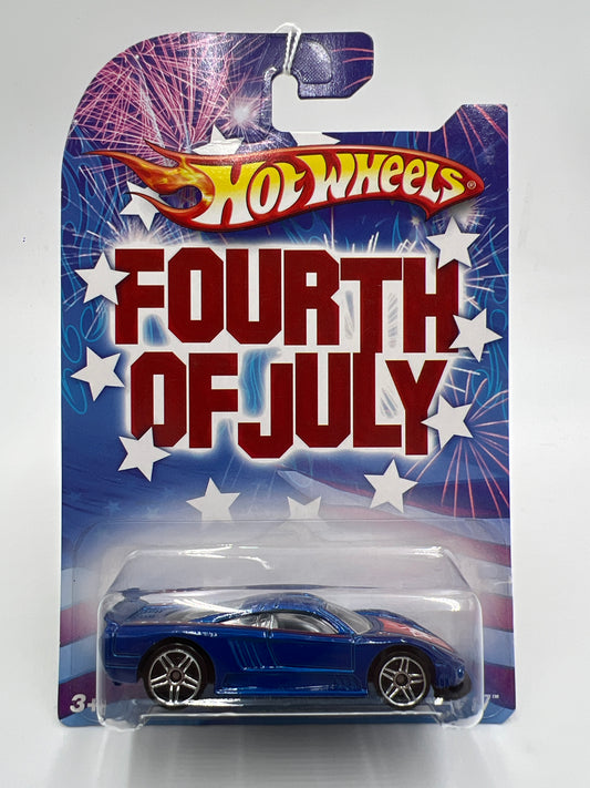 2008 Hot Wheels Fourth Of July Saleen S7 Blue 155F