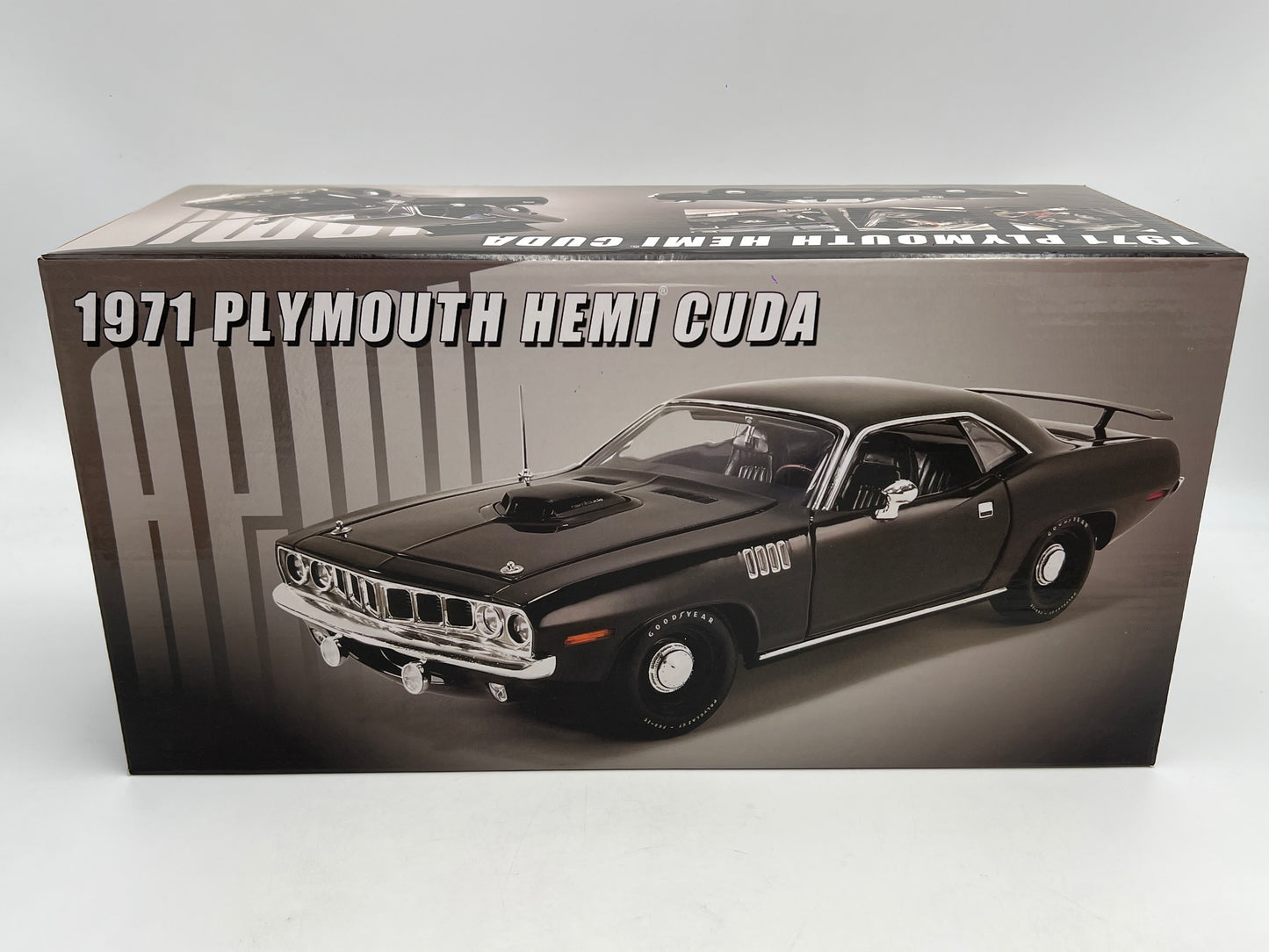 Acme 1:18 Scale #435 Of Only 696 Made 1971 Plymouth Hemi 426 Cuda Black W/Box VHTF