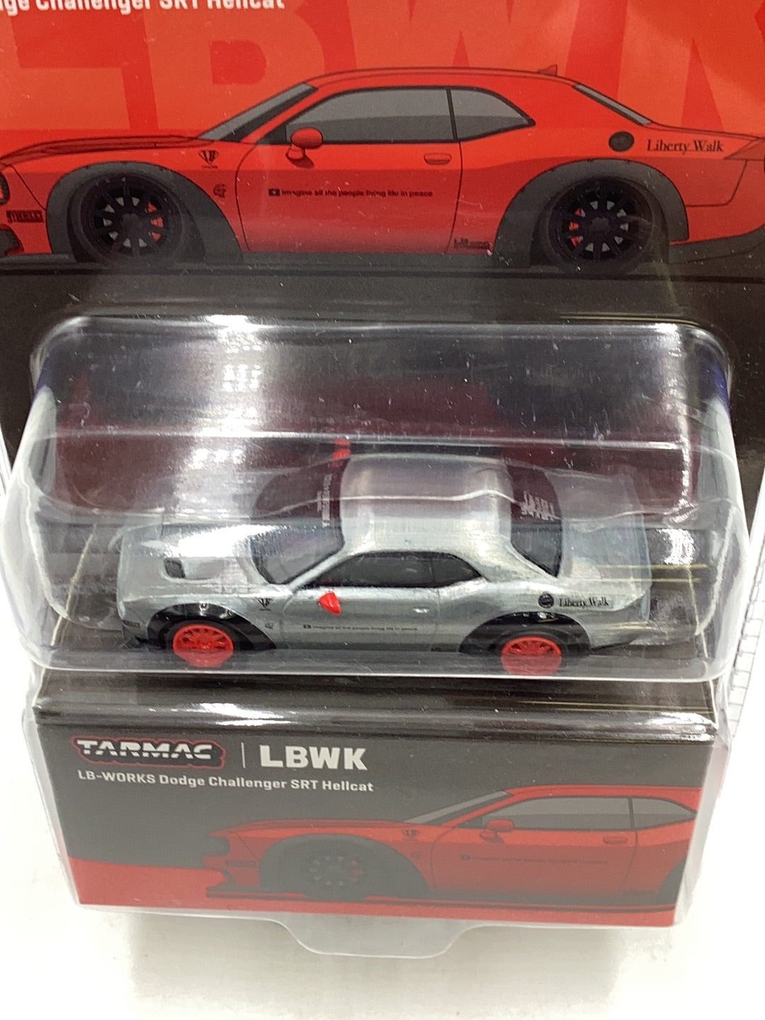 Tarmac Mijo Exclusives RAW CHASE VHTF FB WORKS Dodge Challenger SRT Hellcat