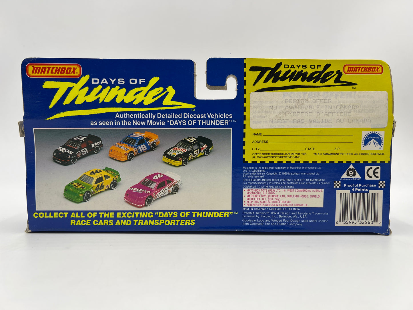 Matchbox Days Of Thunder Team Transports & Race Car Superflo Racing Lot Of 2