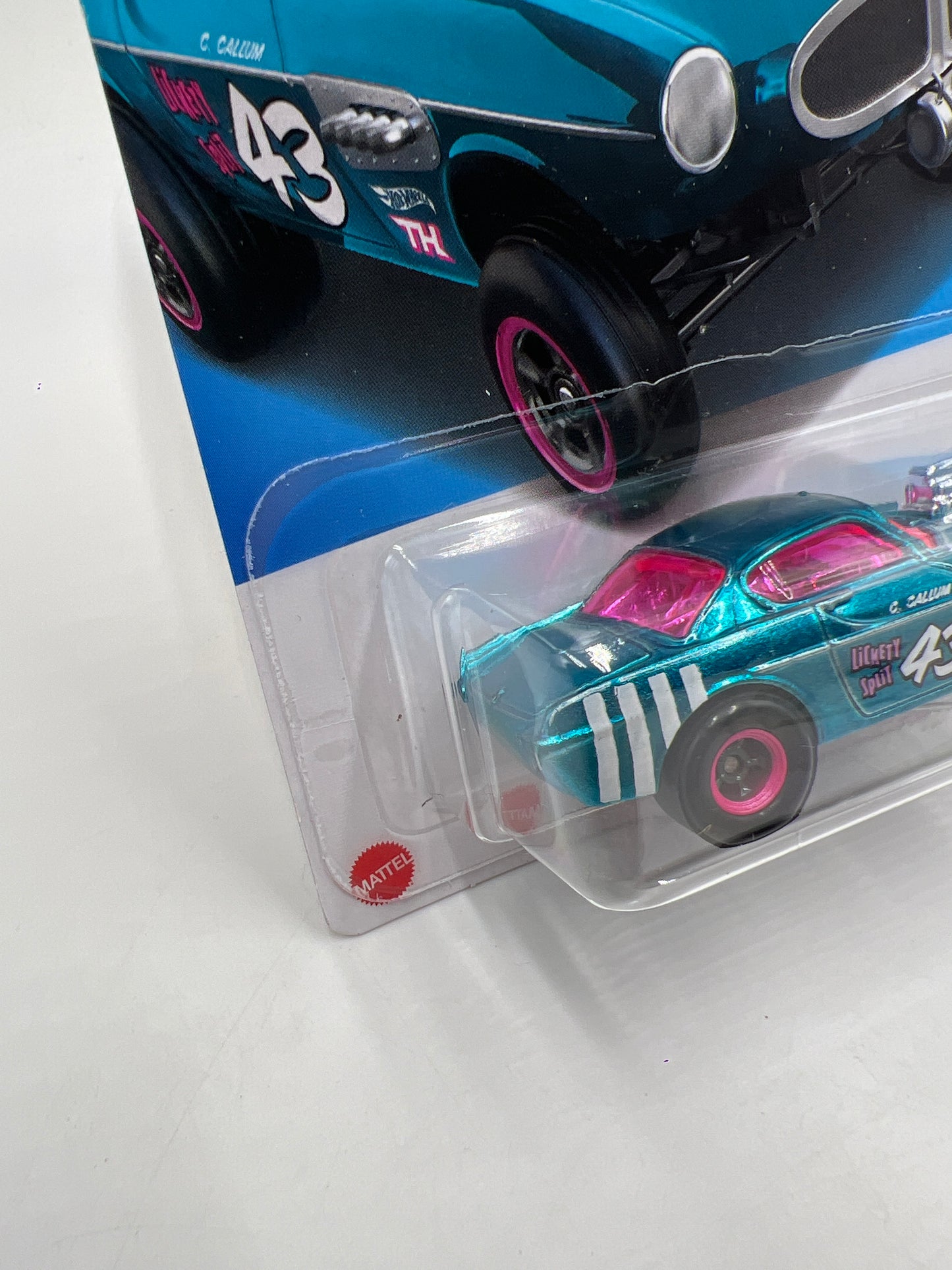 2024 Hot Wheels Super Treasure Hunt #153 Volvo P1800 Gasser Blue W/Protector