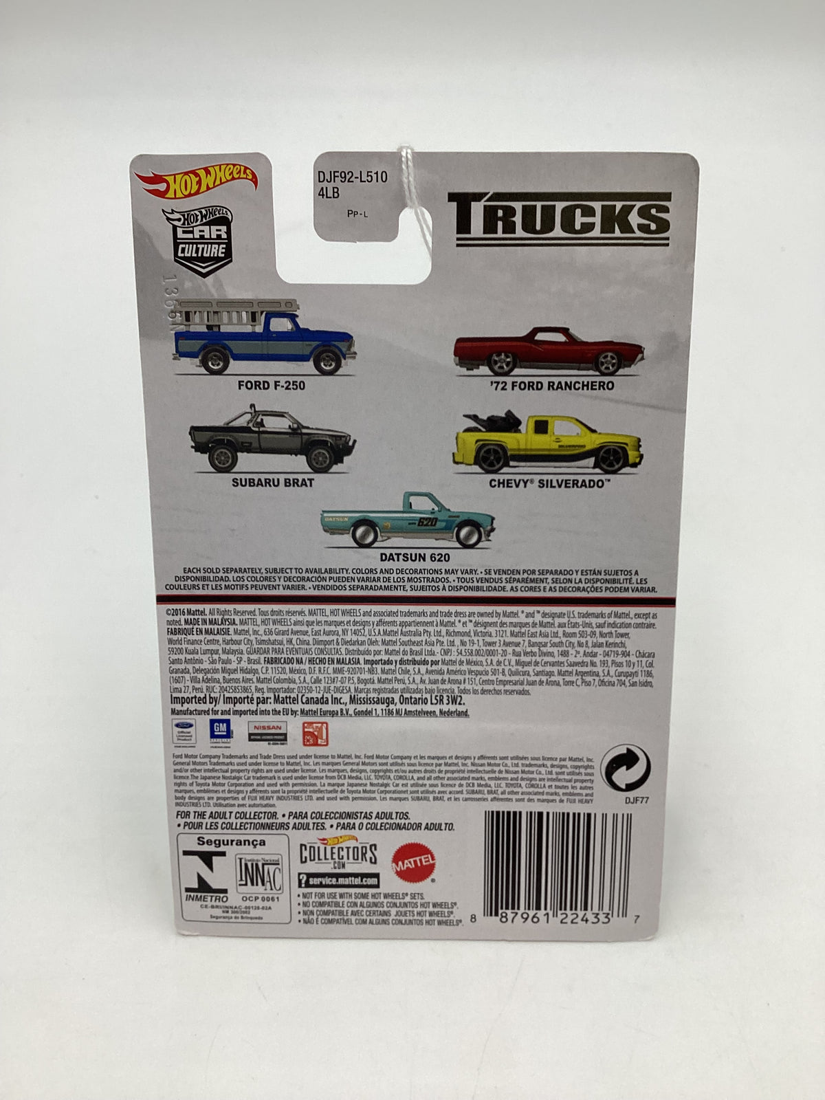 2016 Hot Wheels Car Culture Trucks #5 Datsun 620 244N