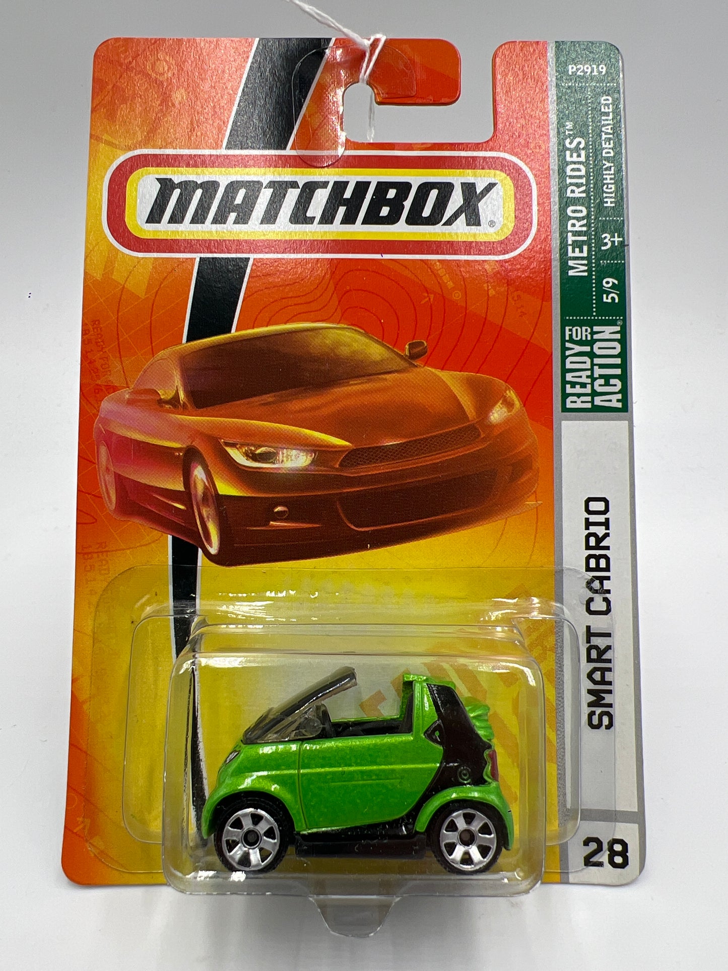 Matchbox Metro Rides #28 Smart Cabrio Green 215A