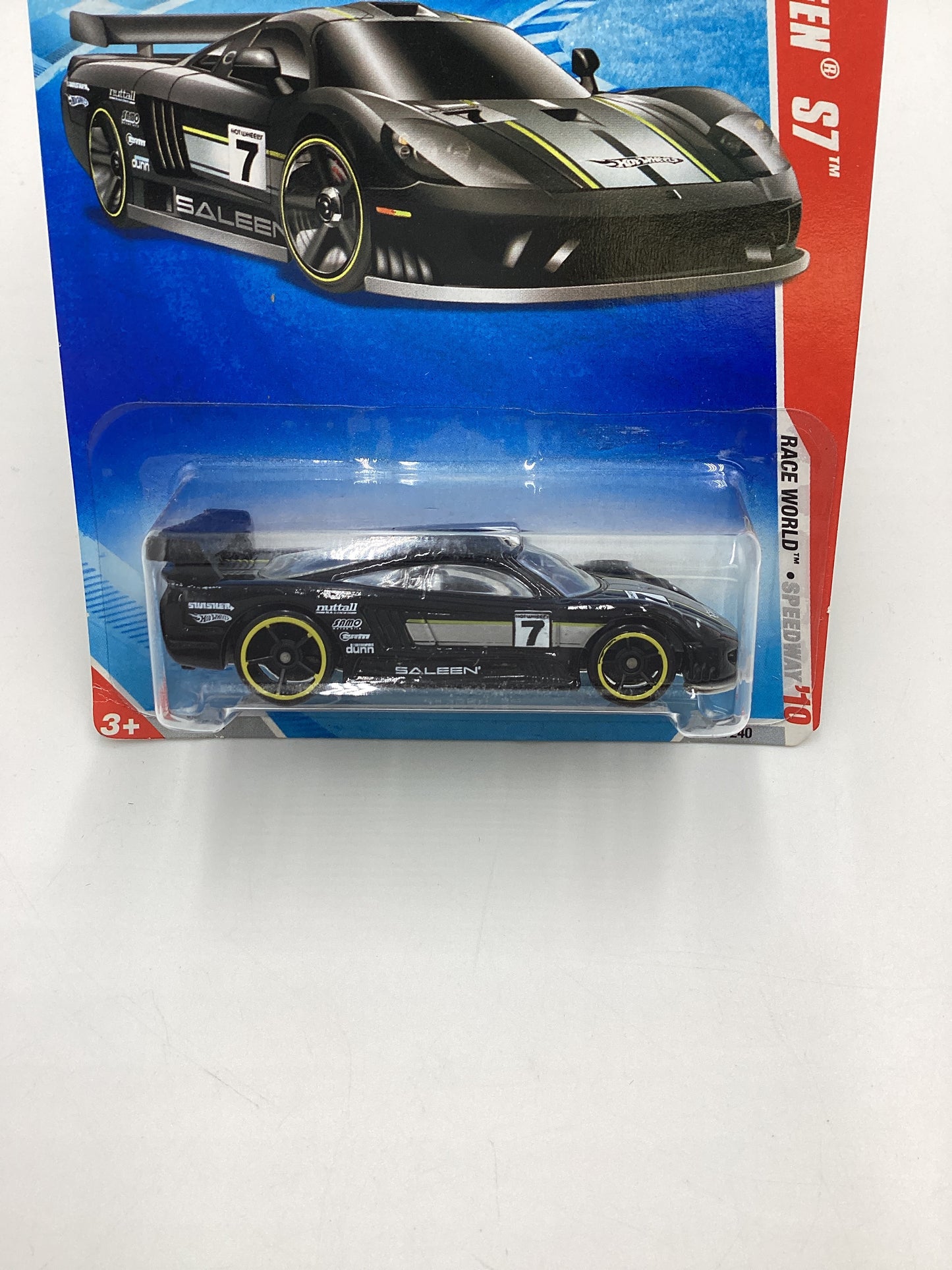 2010 Hot wheels HW Race World #172 Black Saleen S7 24A