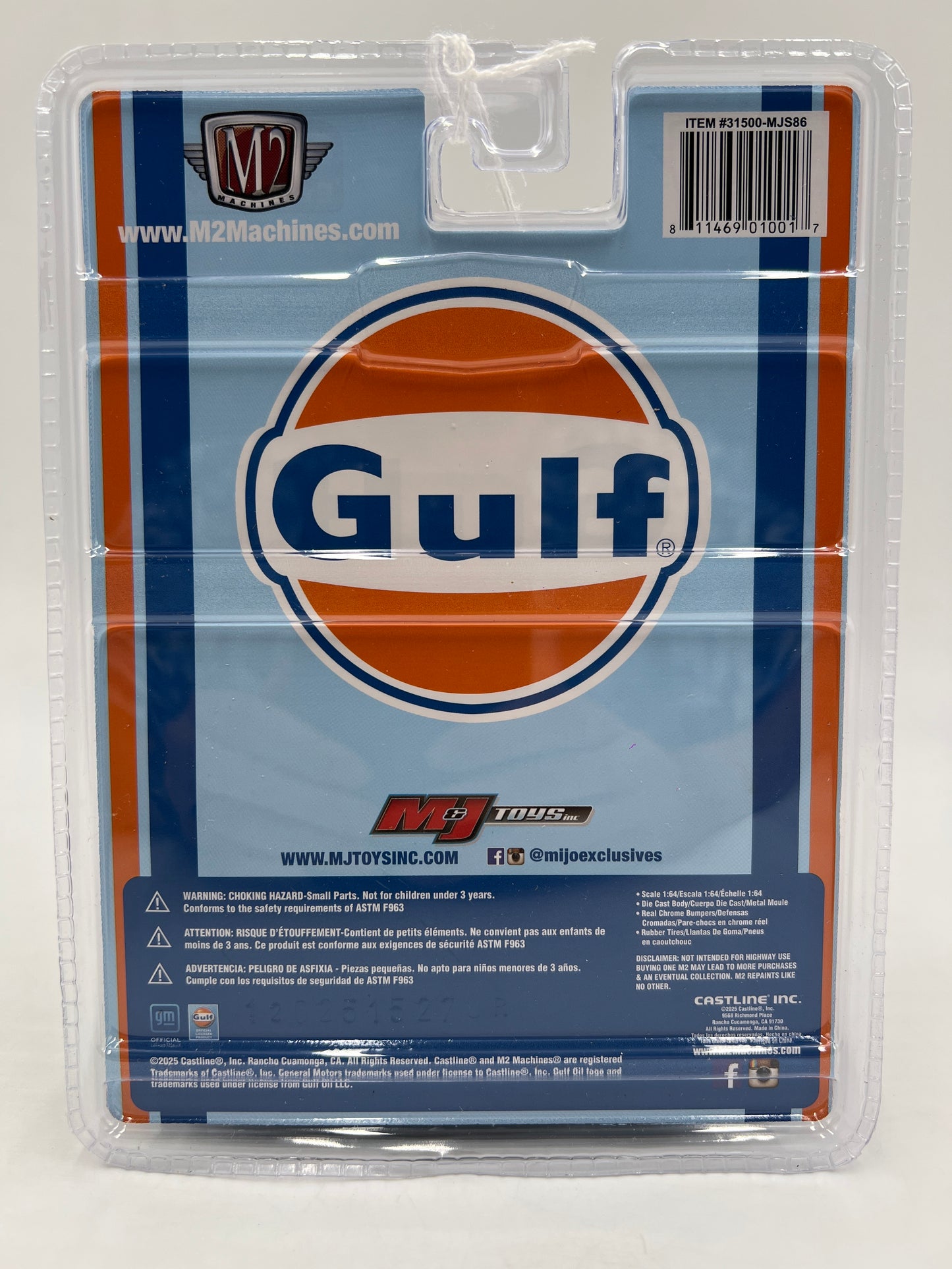 2025 M2 Machines MJS86 Mijo Exclusives Gulf CHASE 1978 Chevrolet Silverado C30