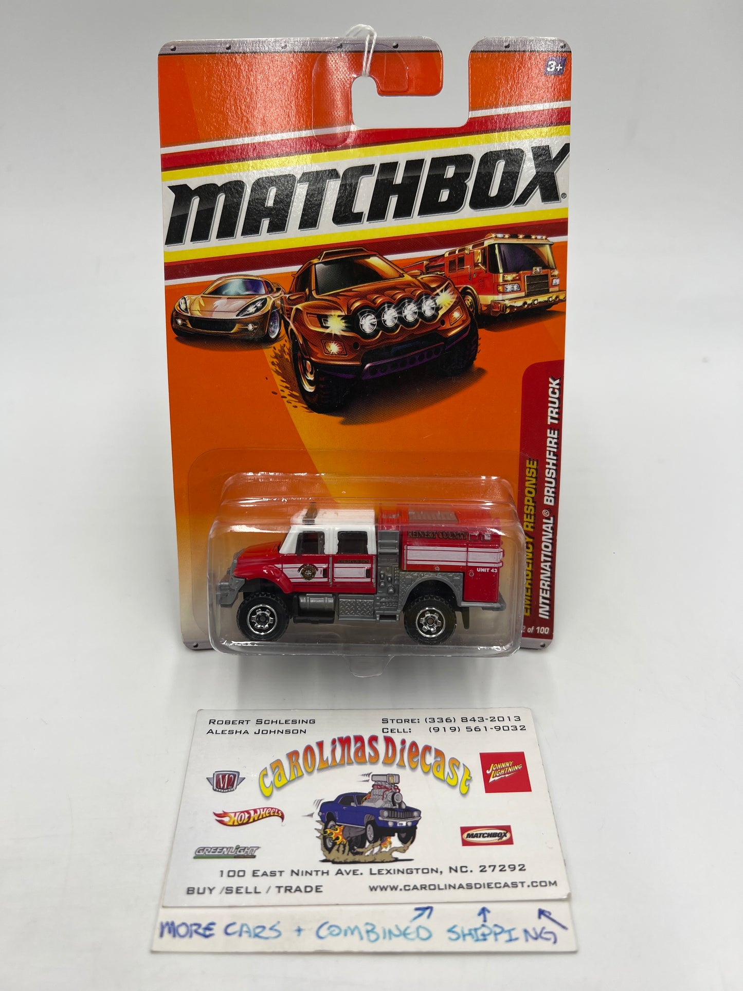 Matchbox Emergency Response #52 International Brushfire Truck Red 216J