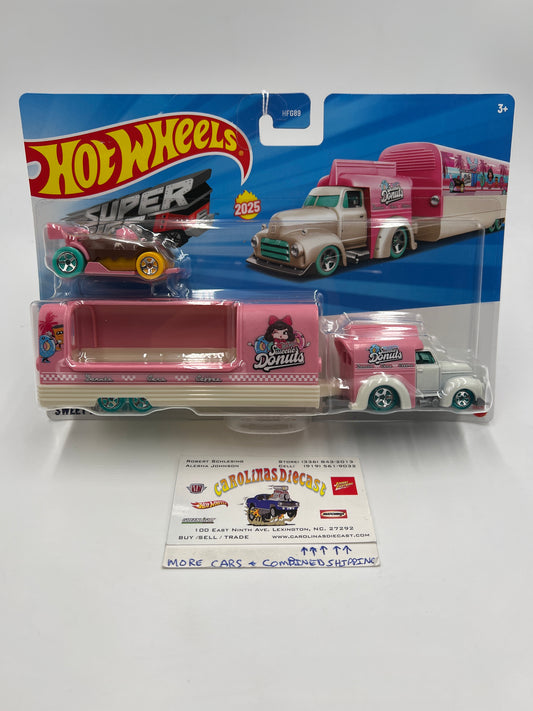 2025 Hot Wheels Super Rigs Sweet Delivery Pink/White 168F